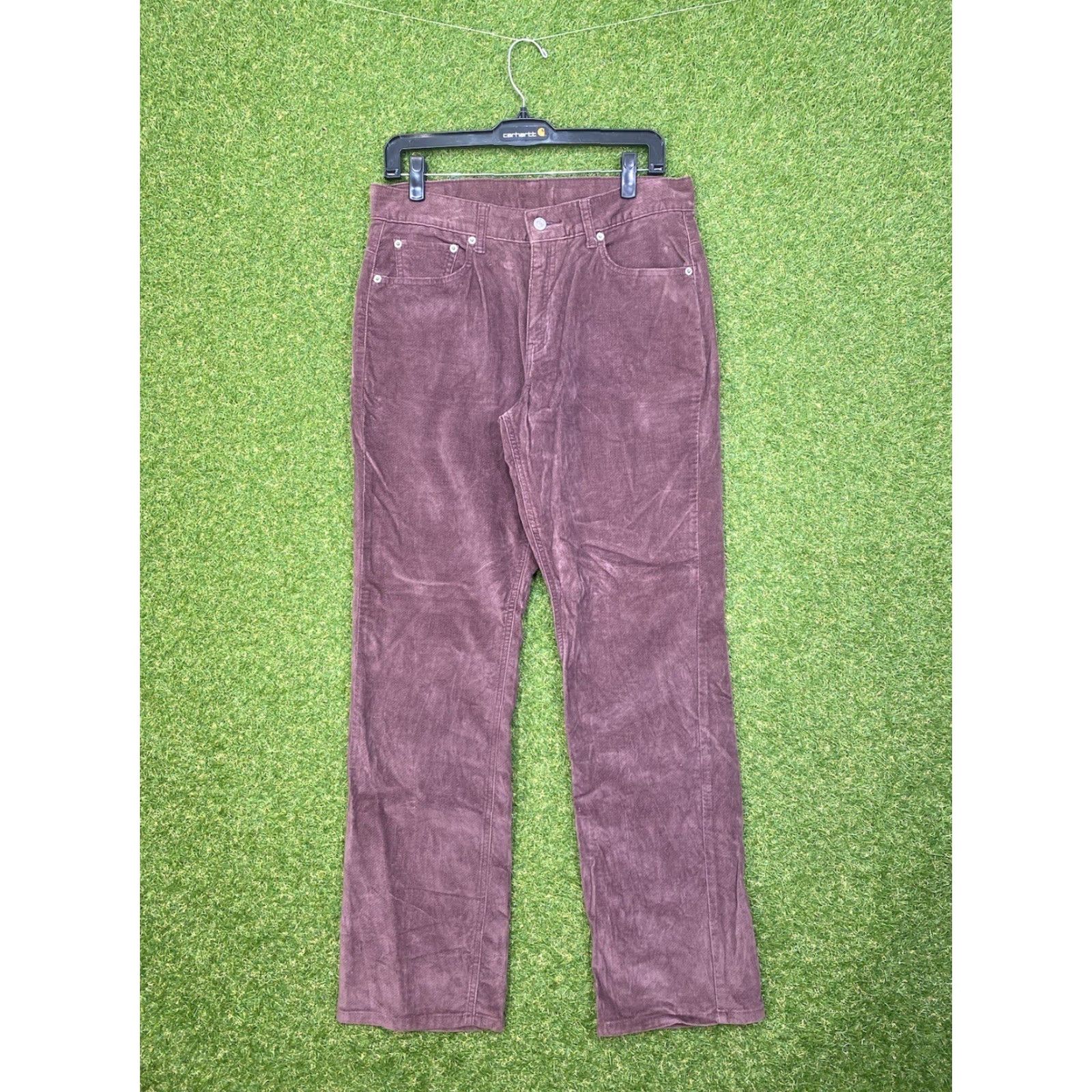 Levi's VINTAGE Levi's 505 Jeans Womens 10 MIS M Lower Rise Straight Purple 30x31 32x32 Denim 100% Cotton Girls Womens Jeans Levi's 500 Series Size 32" / US 10 / IT 46 - 2 Thumbnail