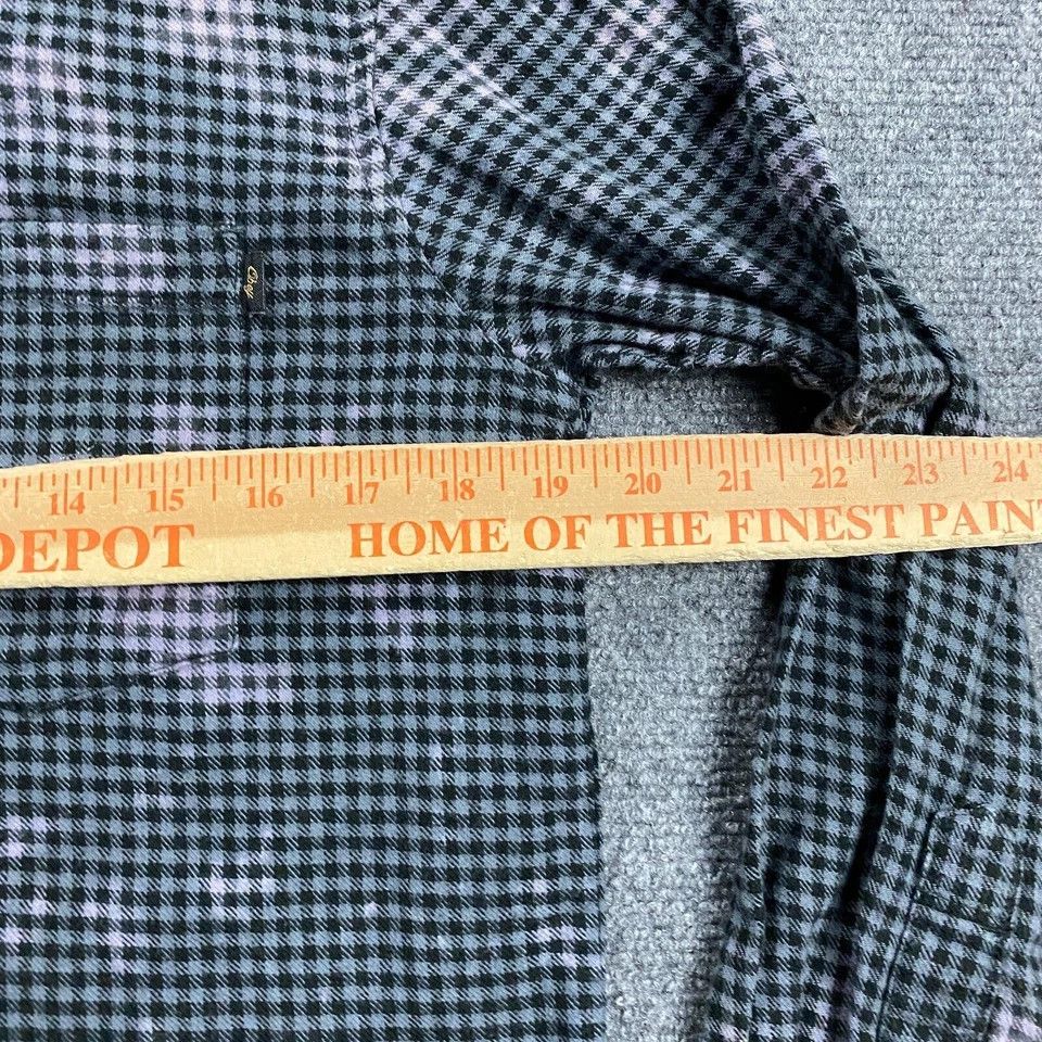Obey Obey Flannel Shirt Women's XS Gingham Tie Dye Top Button Up Size XS / US 0-2 / IT 36-38 - 3 Thumbnail