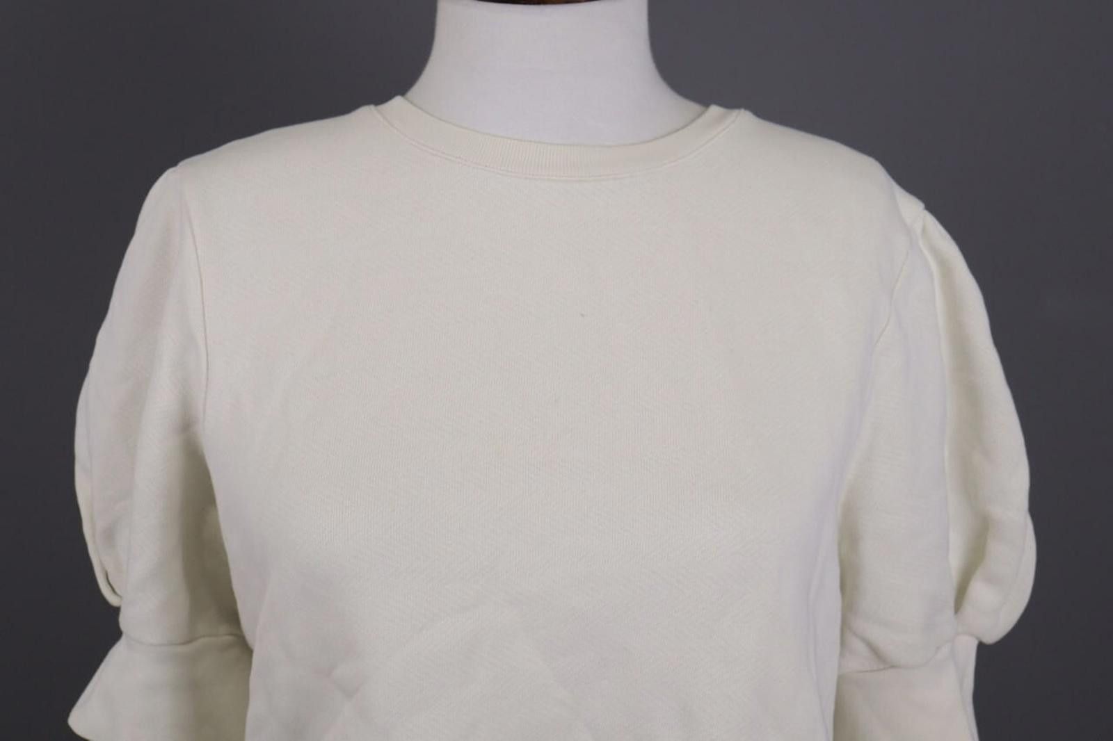 Wilkes Bashford BA&SH Leady Sweatshirt White Cropped Sweater Size 3 Size M / US 6-8 / IT 42-44 - 2 Thumbnail