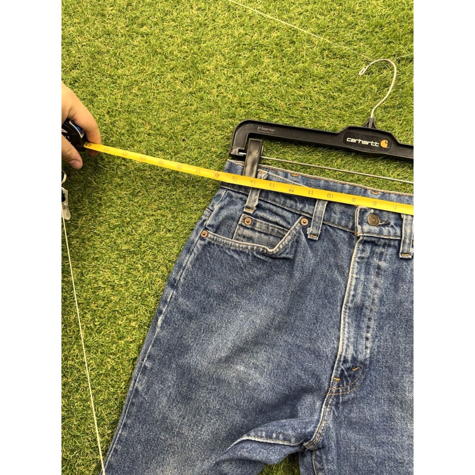 Levi's VINTAGE Levi's 517 Jeans Mens 34x32 Orange Tab USA 80s Western Denim Blue 5-Pocket Regular Bootcut Pants Accessories: Logo Mens Size US 34 / EU 50 - 7 Thumbnail
