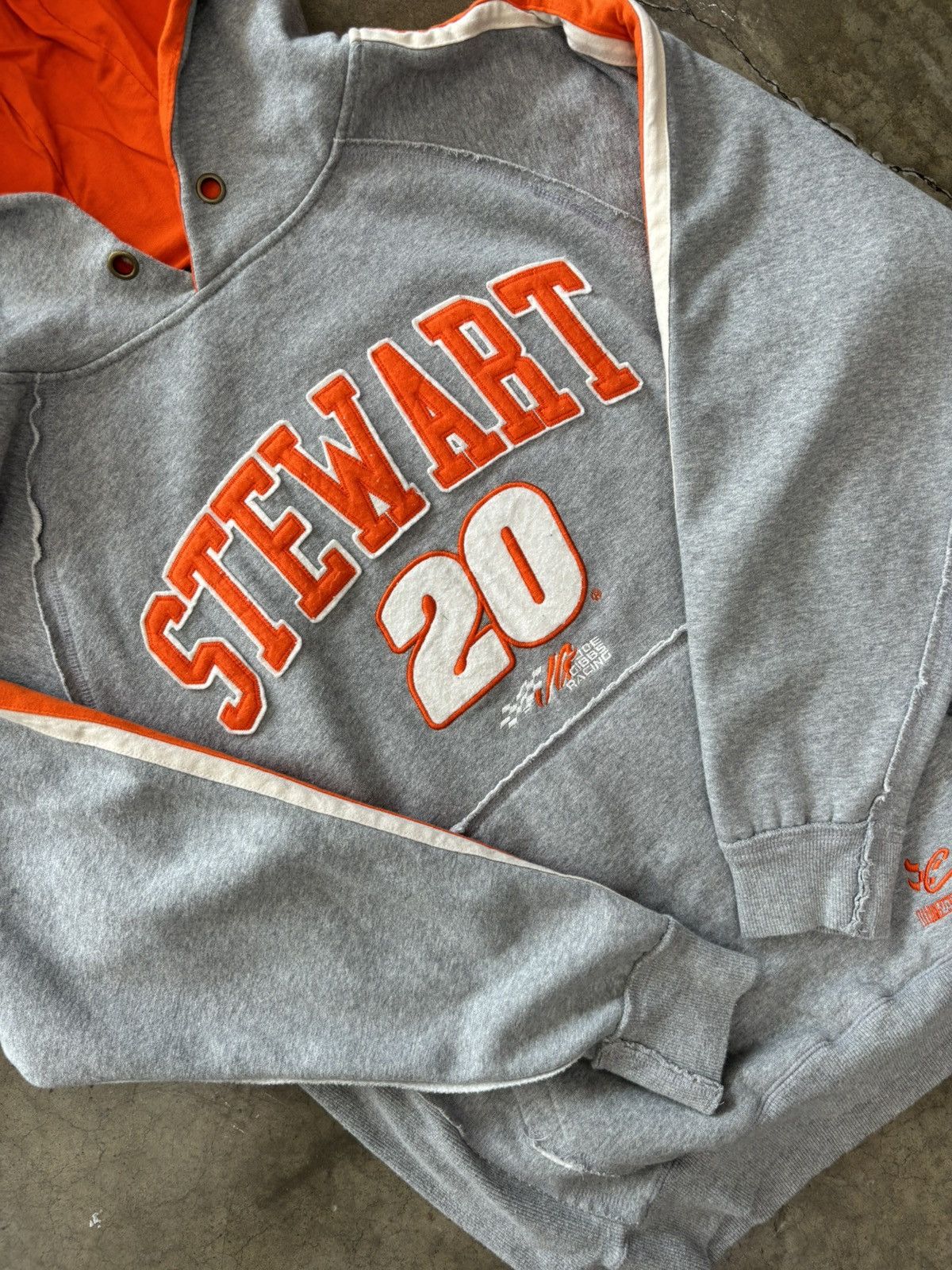 NASCAR × Vintage Vintage NASCAR Joe Gibbs Racing Tony Stewart Hoodie Medium Size US M / EU 48-50 / 2 - 1 Thumbnail
