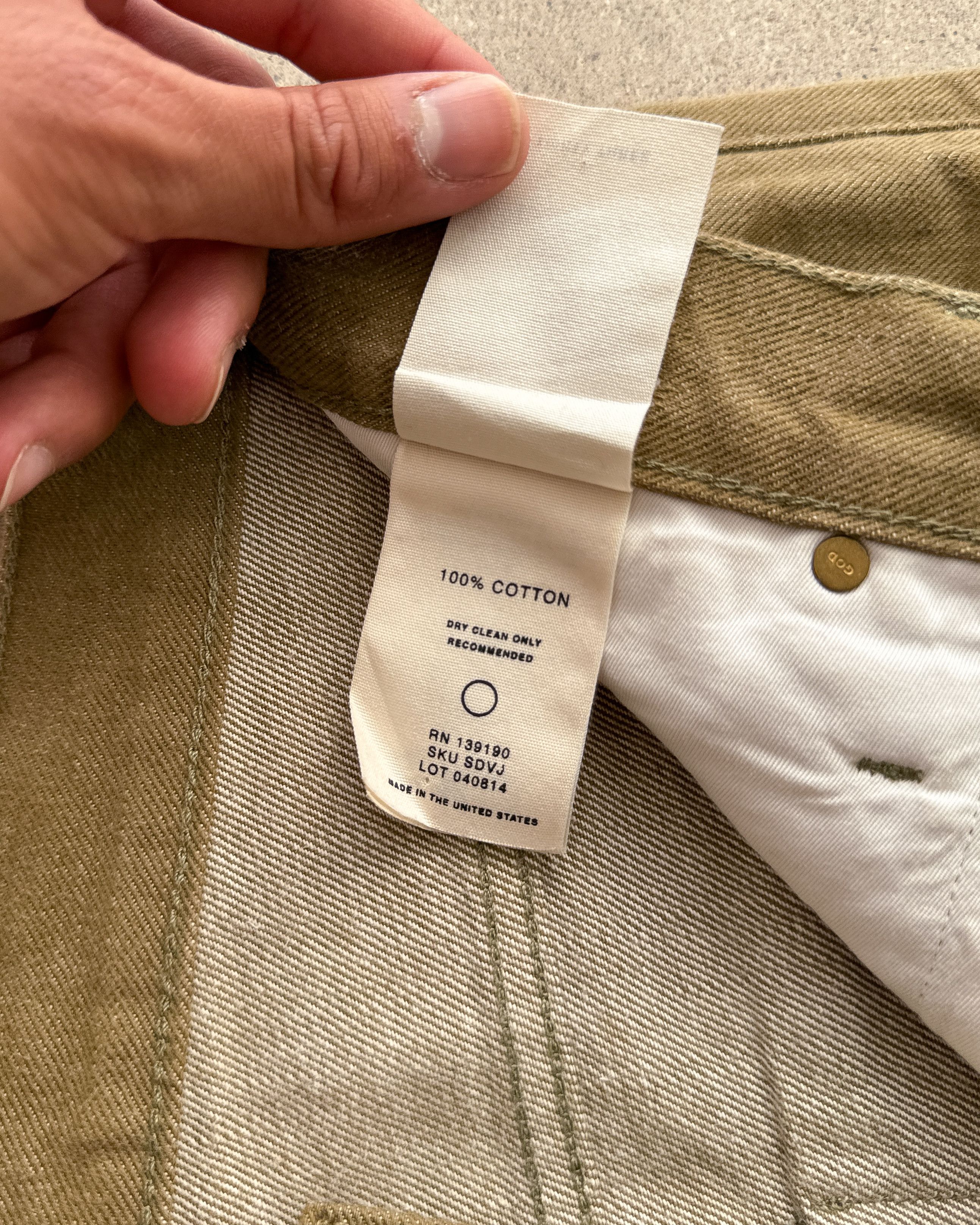 Fear of God Fear Of God Jeans Fifth Collection Gold Olive Green Selvedge Size US 34 / EU 50 - 5 Thumbnail