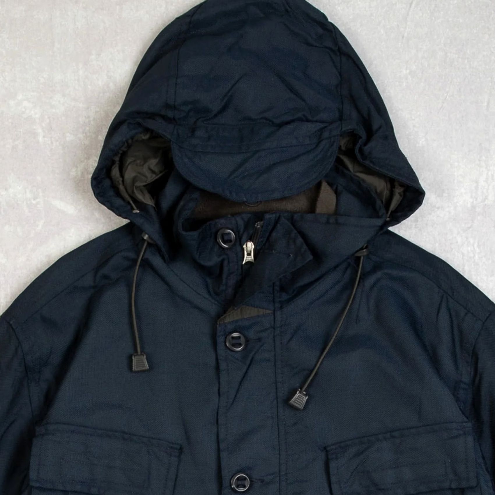 Gap GAP Men’s Vintage 2002 Jacket Large Navy Blue Tech Hooded Utility Size US L / EU 52-54 / 3 - 3 Thumbnail