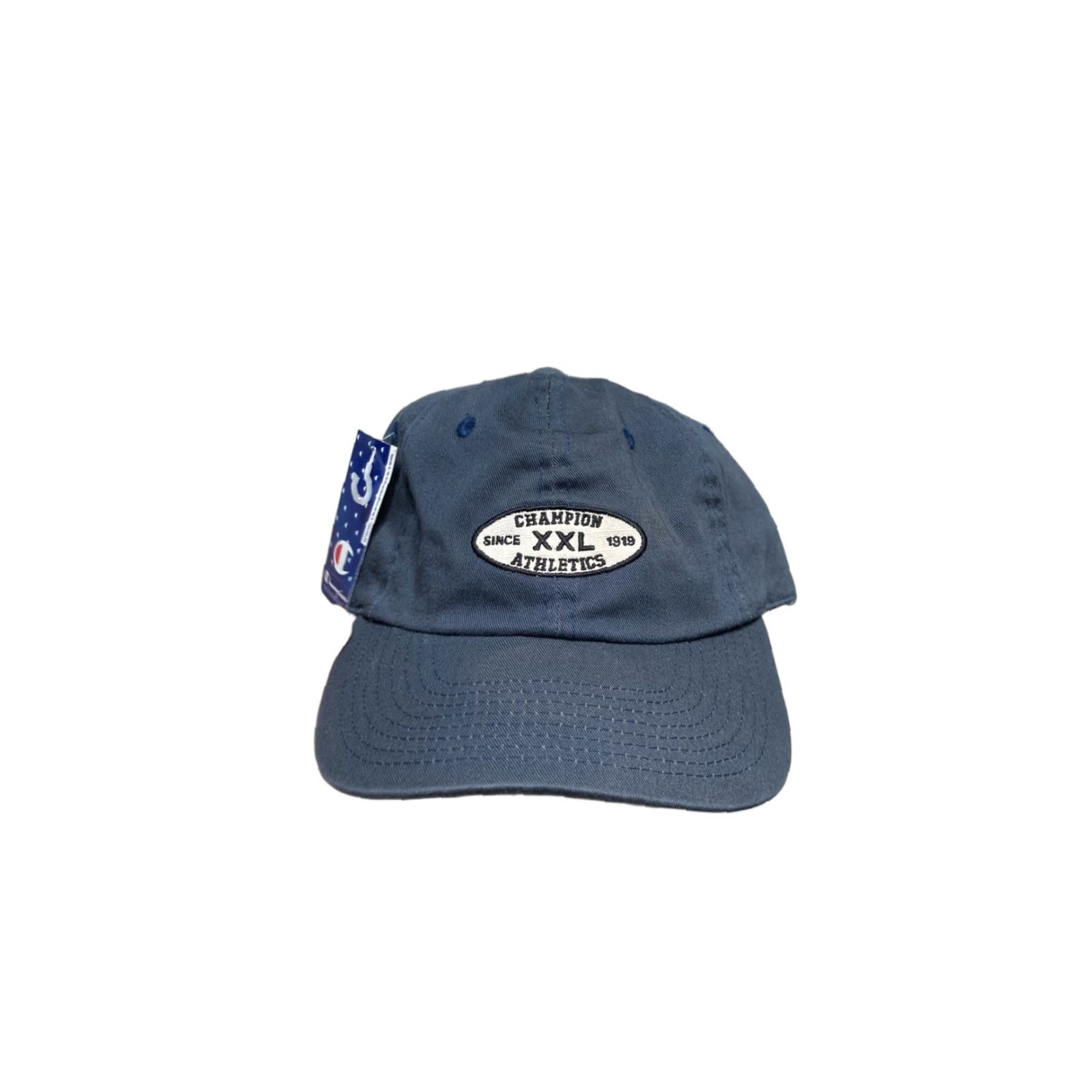 Champion VINTAGE Champion Athletics DEADSTOCK NWT navy blue strapback hat Dad cap Baseball Cap Men Adjustable Blue Champions Size ONE SIZE - 1 Thumbnail