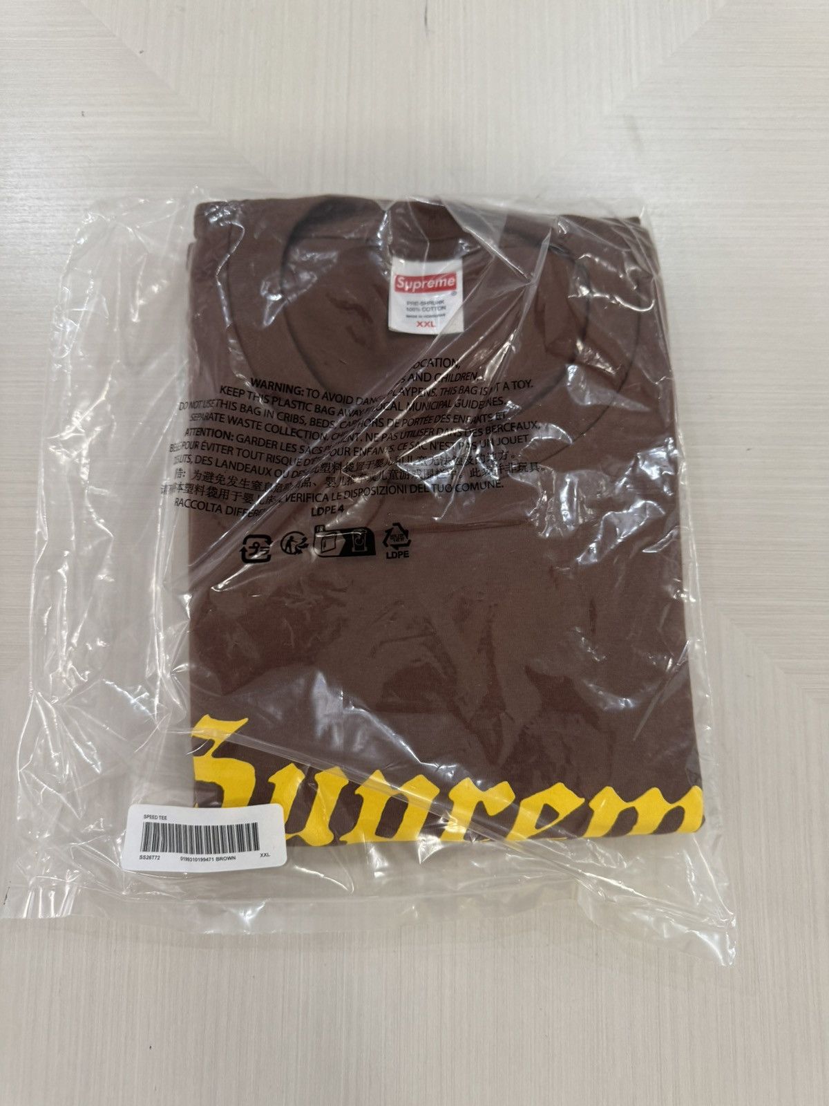 Supreme Supreme skunk tee cardinal SS26 sz XL NEW IN HAND | Grailed