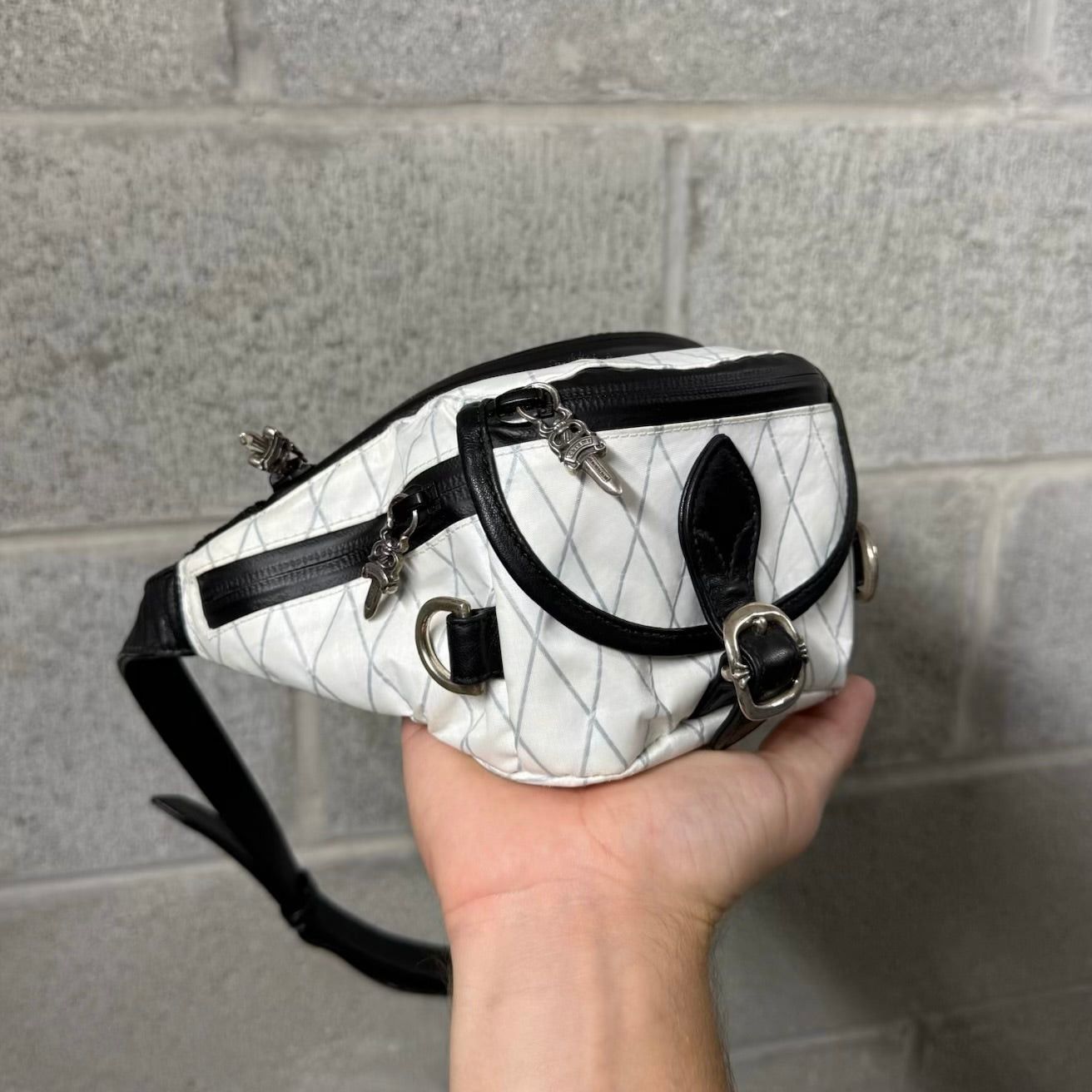 Chrome Hearts Chrome Hearts Snat Mini Bag Checkered White Size ONE SIZE - 1 Thumbnail