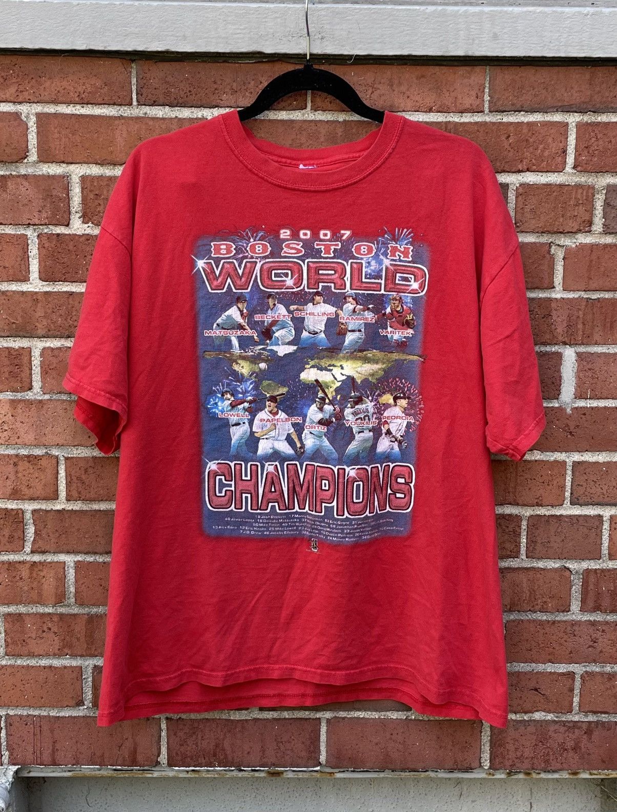 Other 2007 Boston Red Sox World Champions Red Shirt Size US XL / EU 56 / 4 - 1 Thumbnail