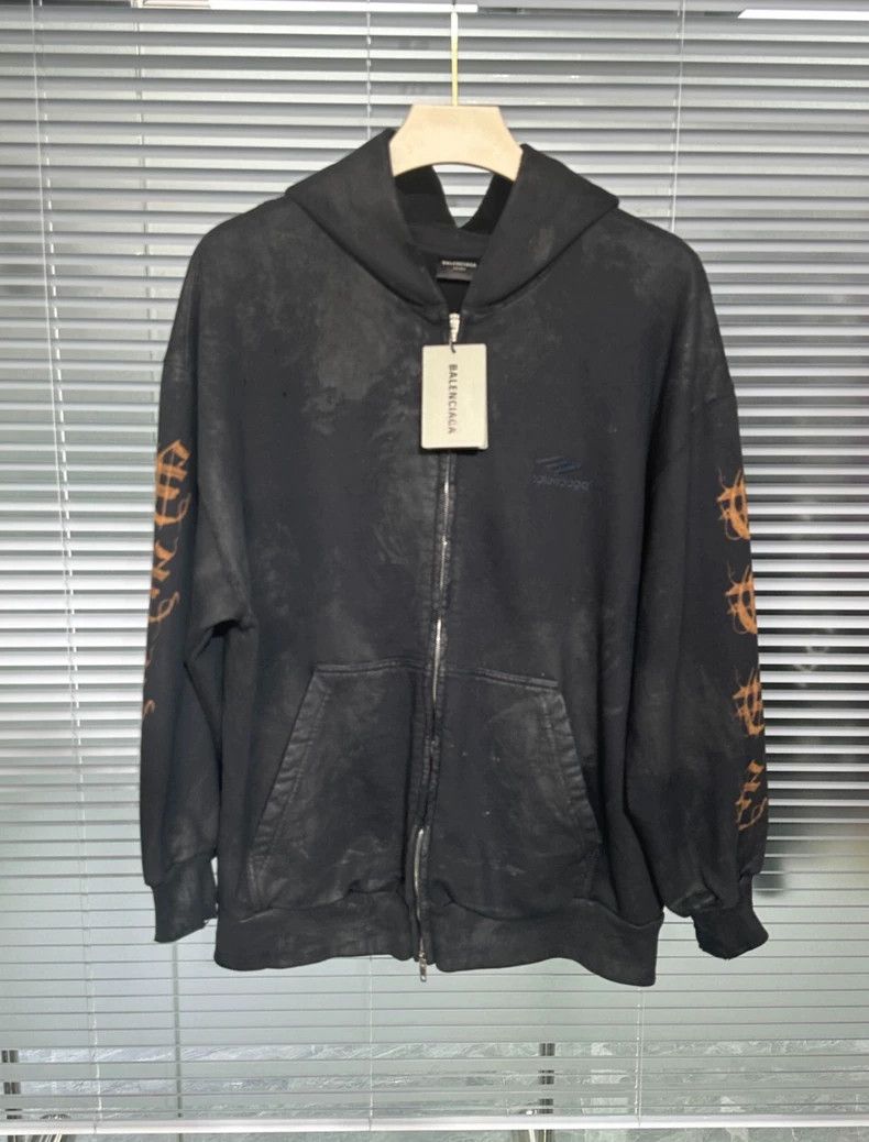 Balenciaga Balenciaga Heavy + Metal + FW23 + Graphic Zip + Jacket + H Size US M / EU 48-50 / 2 - 1 Thumbnail