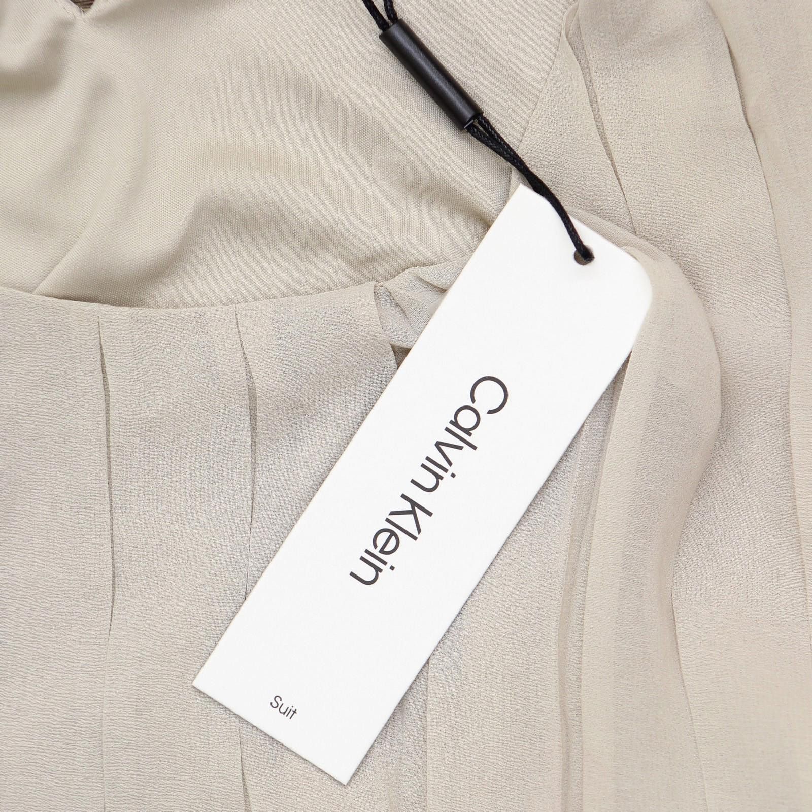Calvin Klein Nwt Calvin Klein Blouse Shirt Top Sfbth79a Khaki Brown S Size S / US 4 / IT 40 - 3 Thumbnail