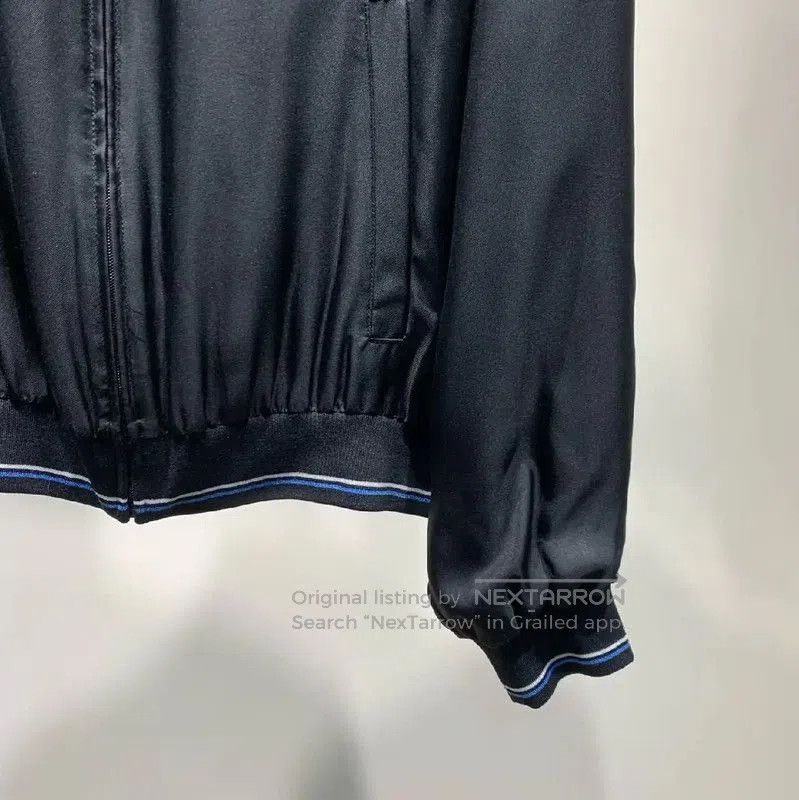 Prada Prada Black Men's Jacket with Blue Stripes. Size US L / EU 52-54 / 3 - 3 Thumbnail