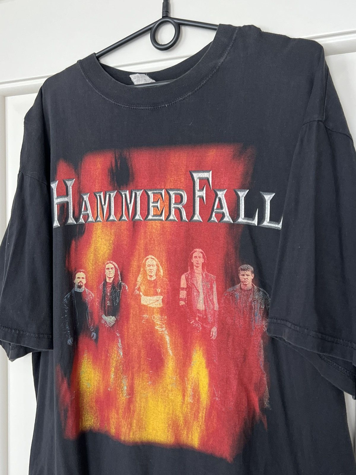 Band Tees Vintage Hammer Fall Band Tee Rock 90s T-Shirt Size US XL / EU 56 / 4 - 3 Thumbnail