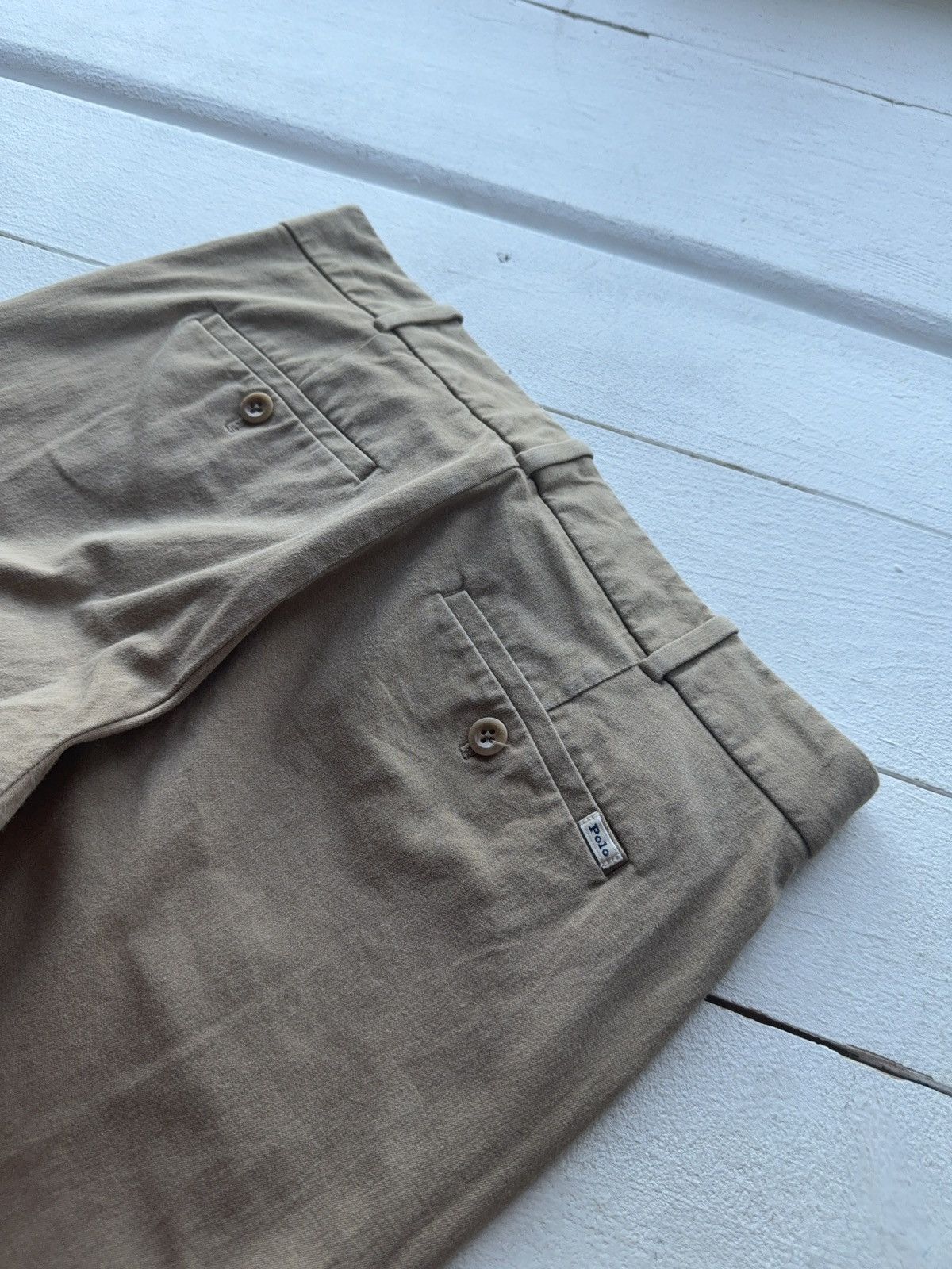 Polo Ralph Lauren 00s Designer Luxury Polo Ralph Lauren beige pants Size 30" / US 8 / IT 44 - 12 Thumbnail
