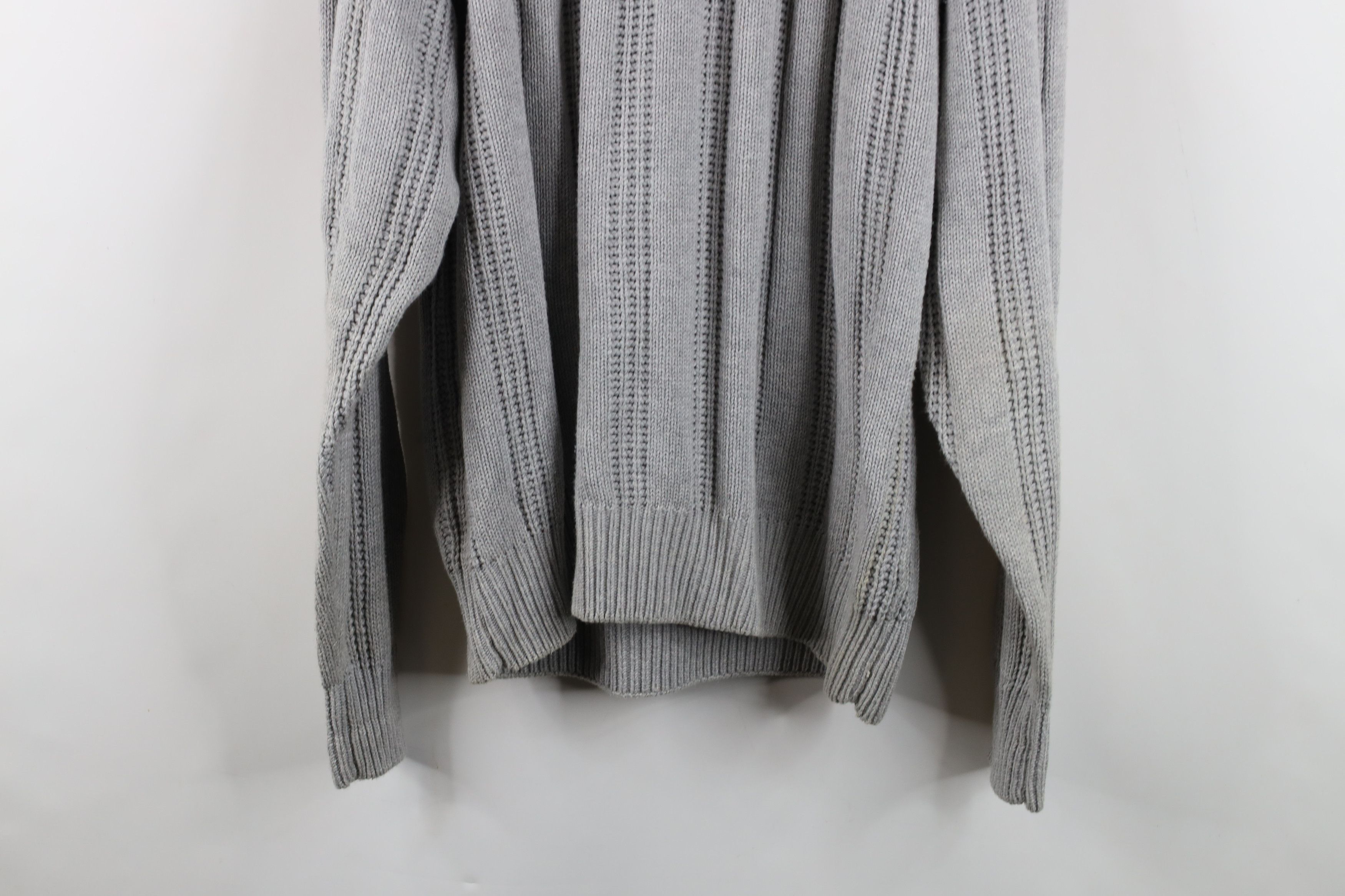 Vintage Vintage 90s Streetwear Blank Cotton Ribbed Knit Sweater Size US M / EU 48-50 / 2 - 15 Thumbnail
