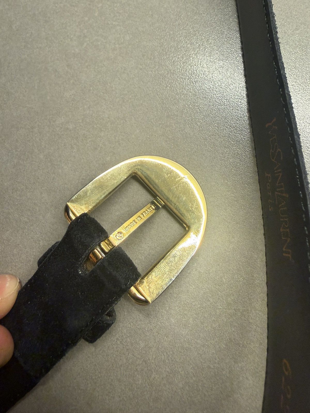Yves Saint Laurent Yves Saint Laurent Suede Belt Size ONE SIZE - 2 Thumbnail