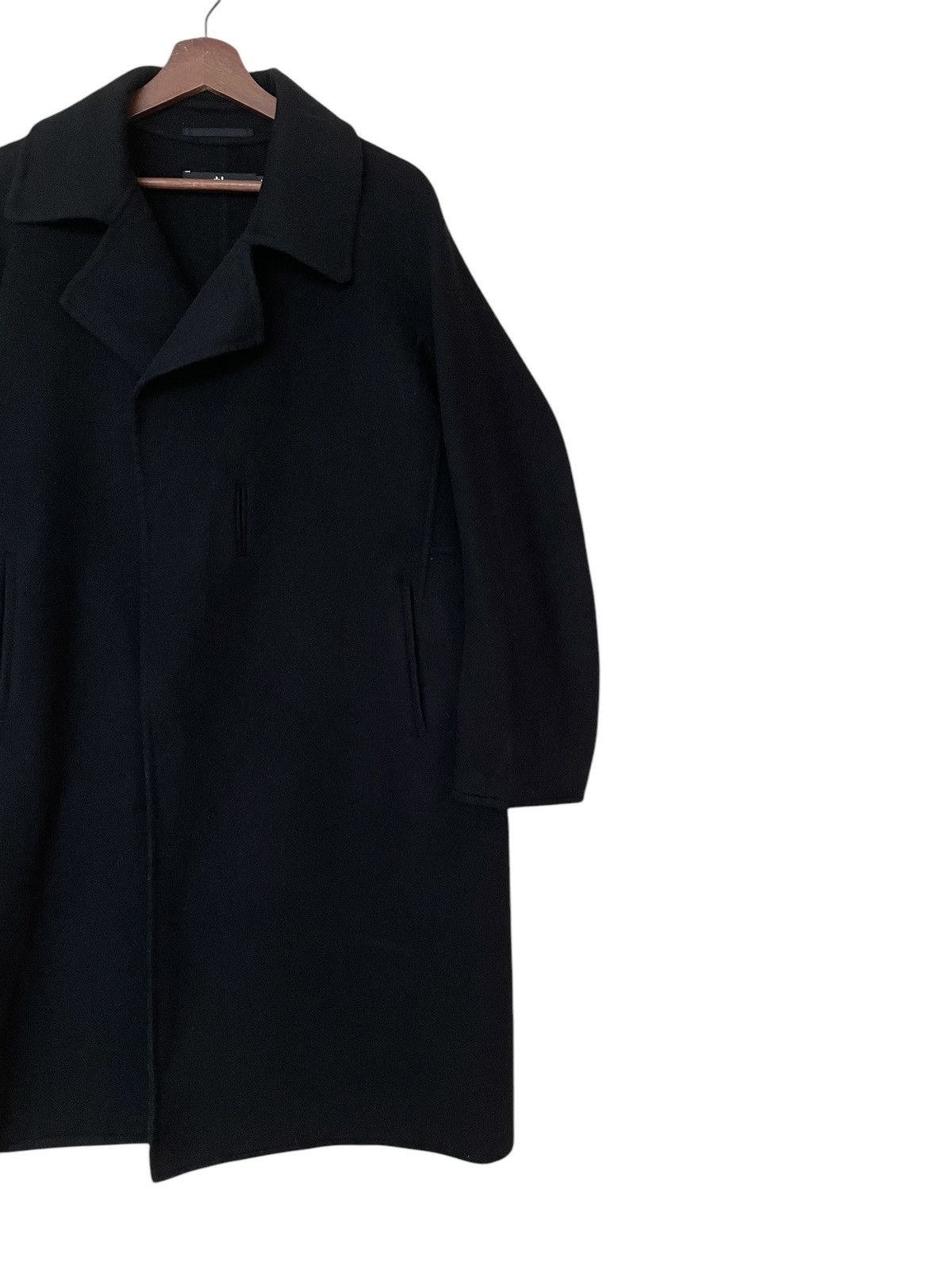 Designer × Jil Sander × Vintage Vintage Brand Jil Sander X Uniqlo Wool Trench Coat 2000s Size US L / EU 52-54 / 3 - 3 Thumbnail