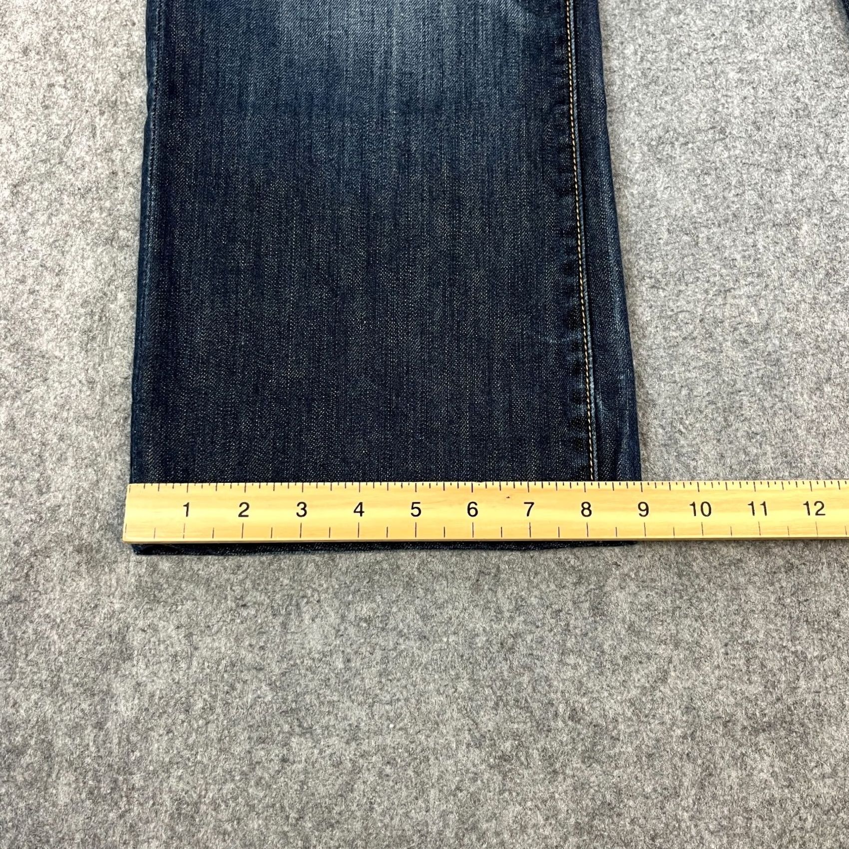 Ed Hardy Ed Hardy Jeans Bootcut Mens Regular 34 Blue Dark Wash 5-Pocket Denim Vintage? No 30 Inside Leg 30 in 34 in WC Size US 34 / EU 50 - 3 Thumbnail