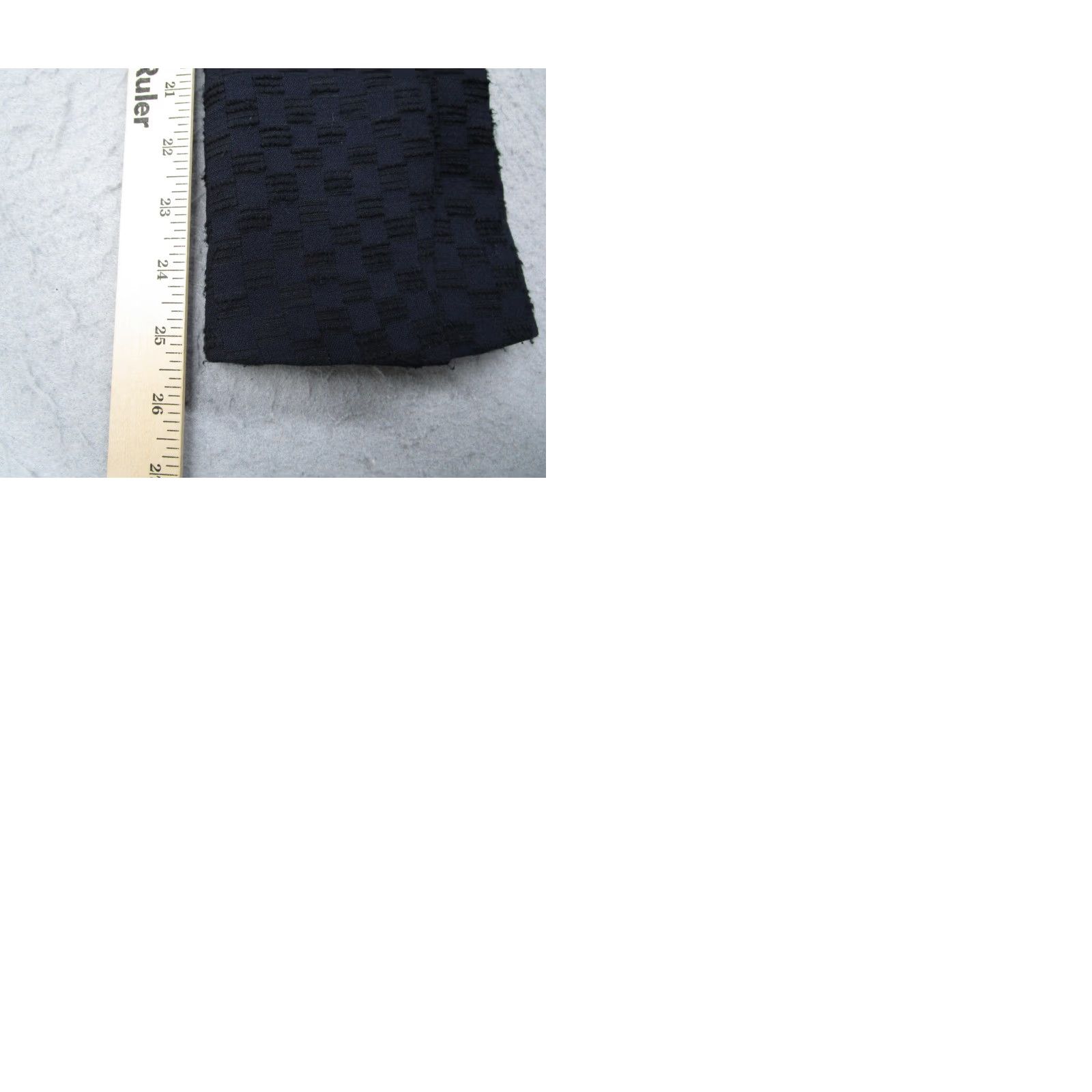 Vintage A.L.C. Blazer Womens 8 Blue Textured Jacquard Long Satin Lapel Button Made USA Size M / US 6-8 / IT 42-44 - 10 Thumbnail