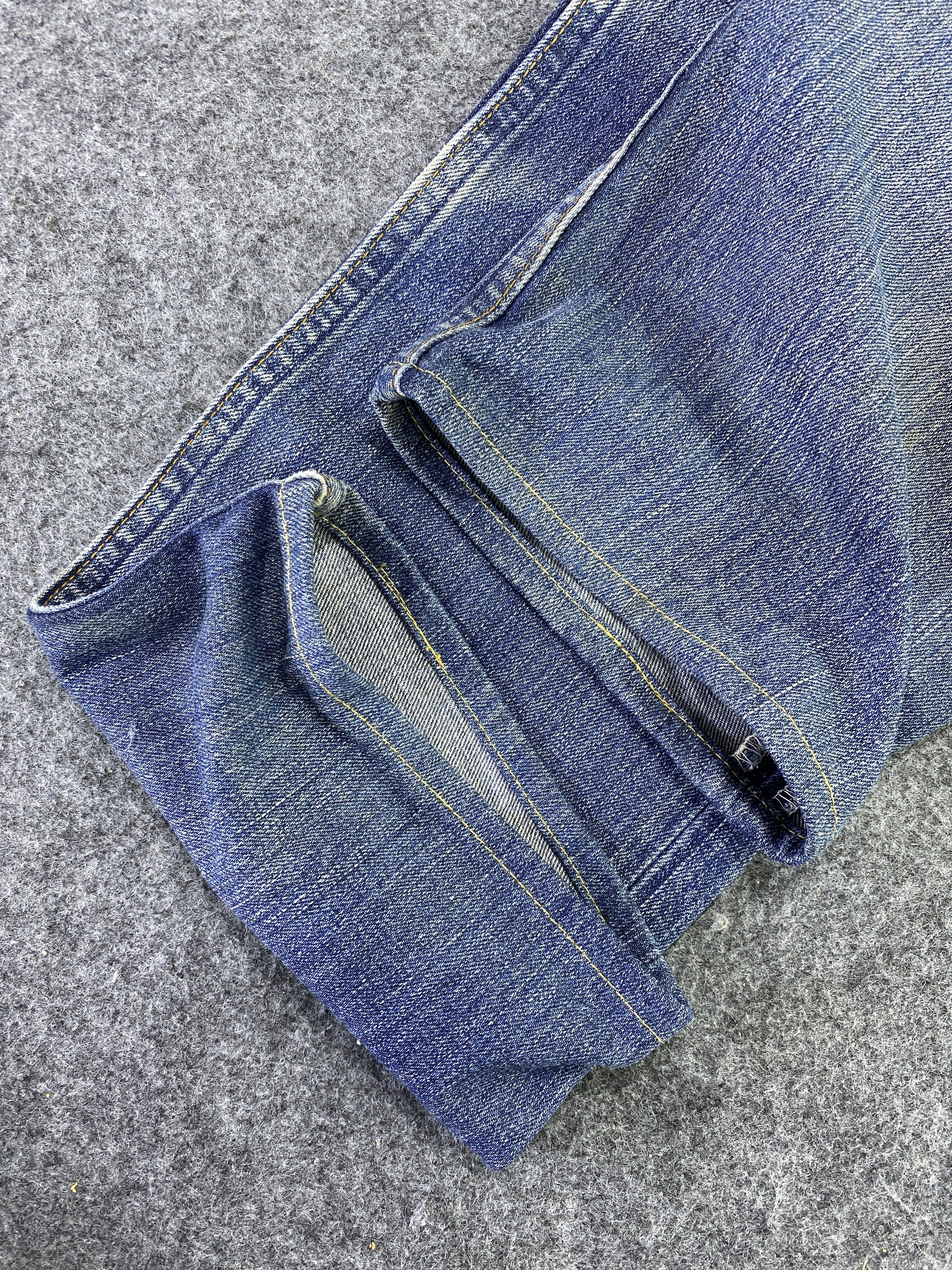 Jean × Levi's × Vintage VINTAGE LEVIS 505 Distress BLUE WASH JEANS -J794 Size US 32 / EU 48 - 8 Thumbnail