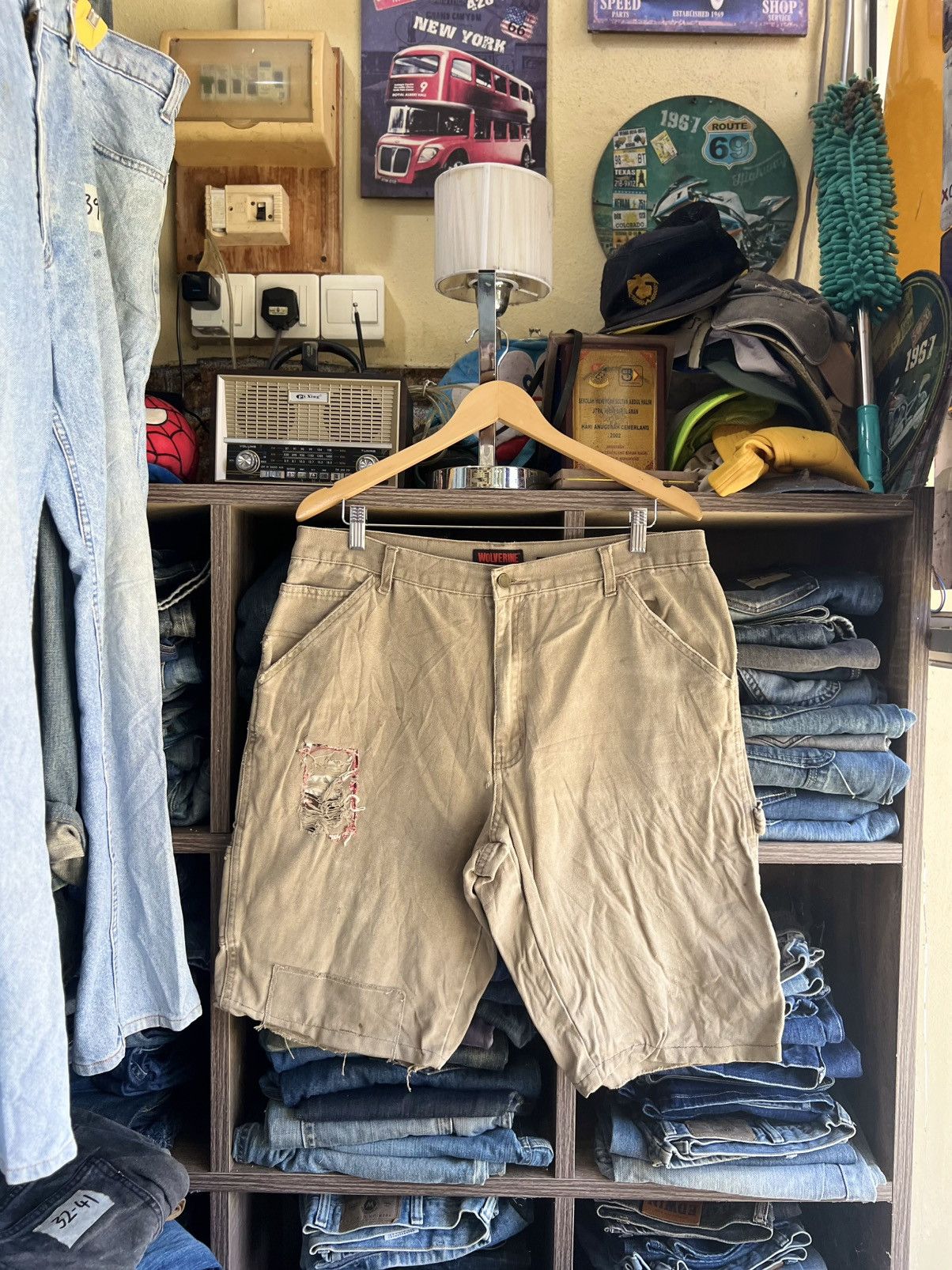 Wolverine 🔥Vintage Wolverine Distressed Carpenter Cropped Pant Size US 35 - 1 Thumbnail