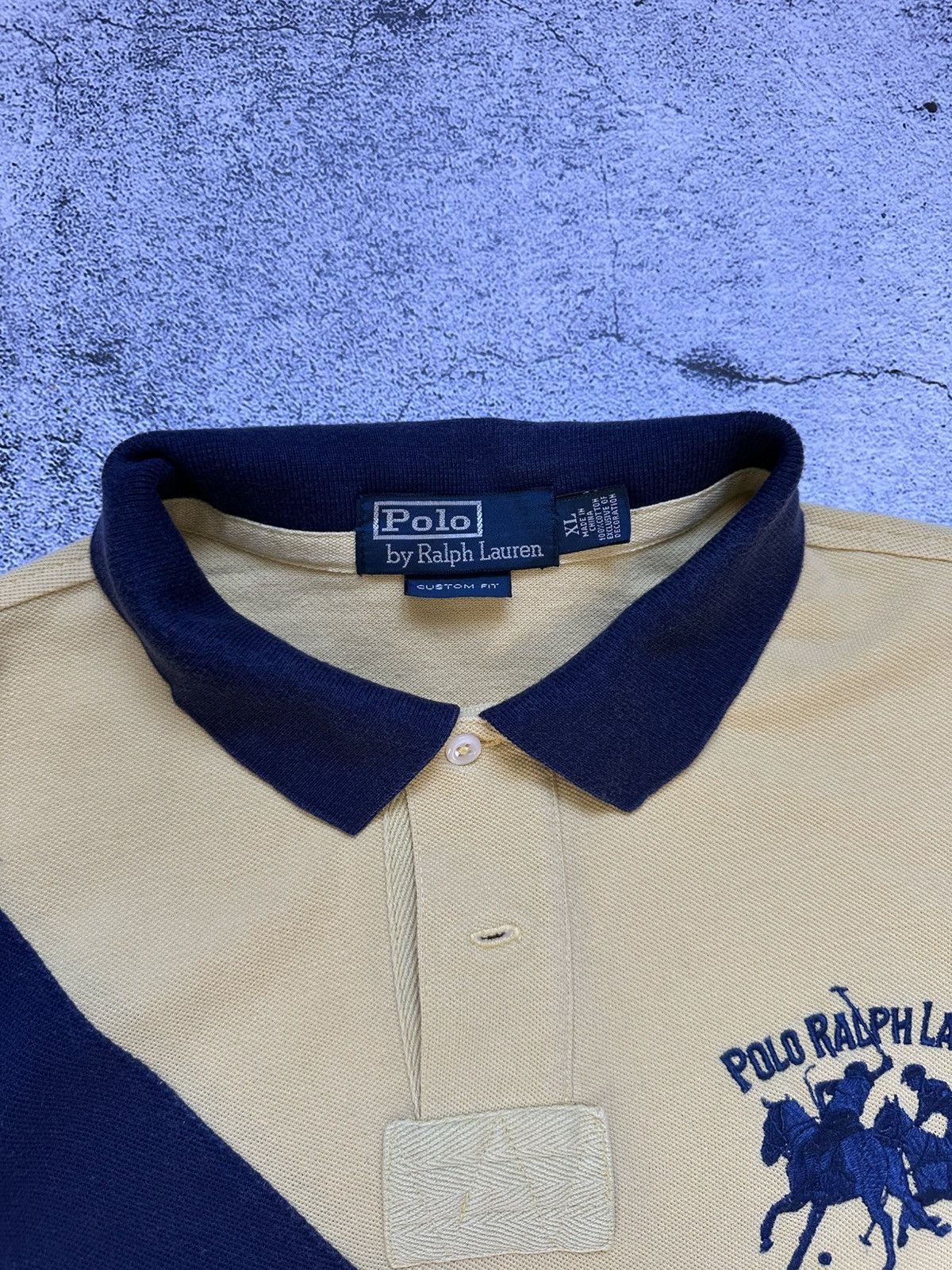 Polo Ralph Lauren Vintage Polo Ralph Lauren Yellow Fit Big Logo Y2K Size US XL / EU 56 / 4 - 12 Thumbnail