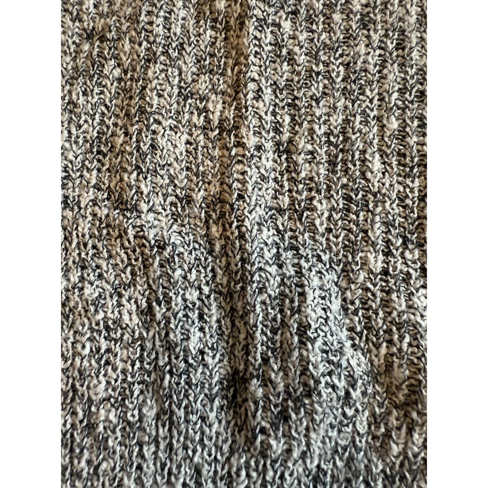 Free People Free People Sweater XS Black White Marled Ribbed Crewneck Size XS / US 0-2 / IT 36-38 - 2 Thumbnail