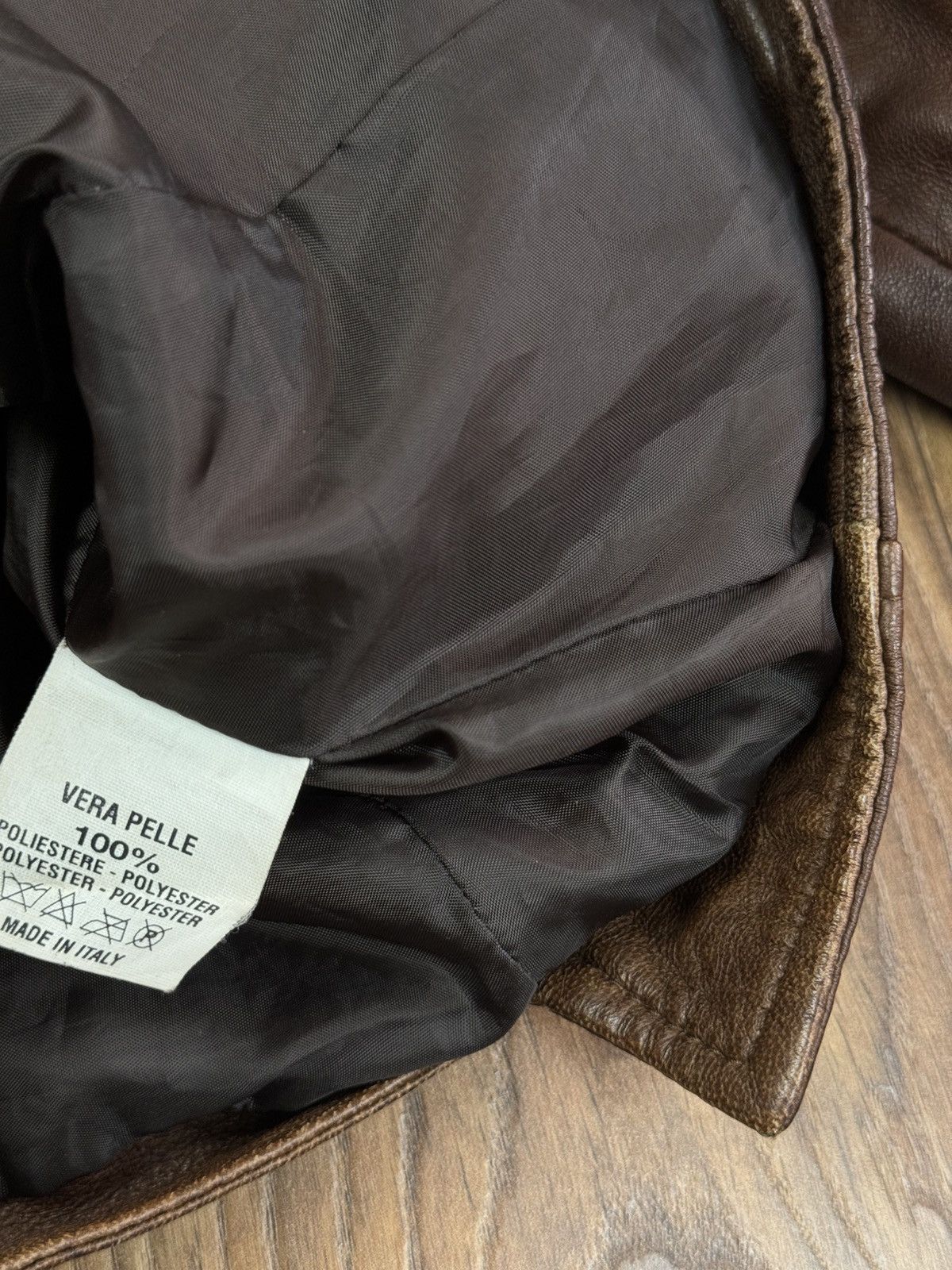 Vintage Vintage leather jacket 90s original retro casual item Size US S / EU 44-46 / 1 - 3 Thumbnail