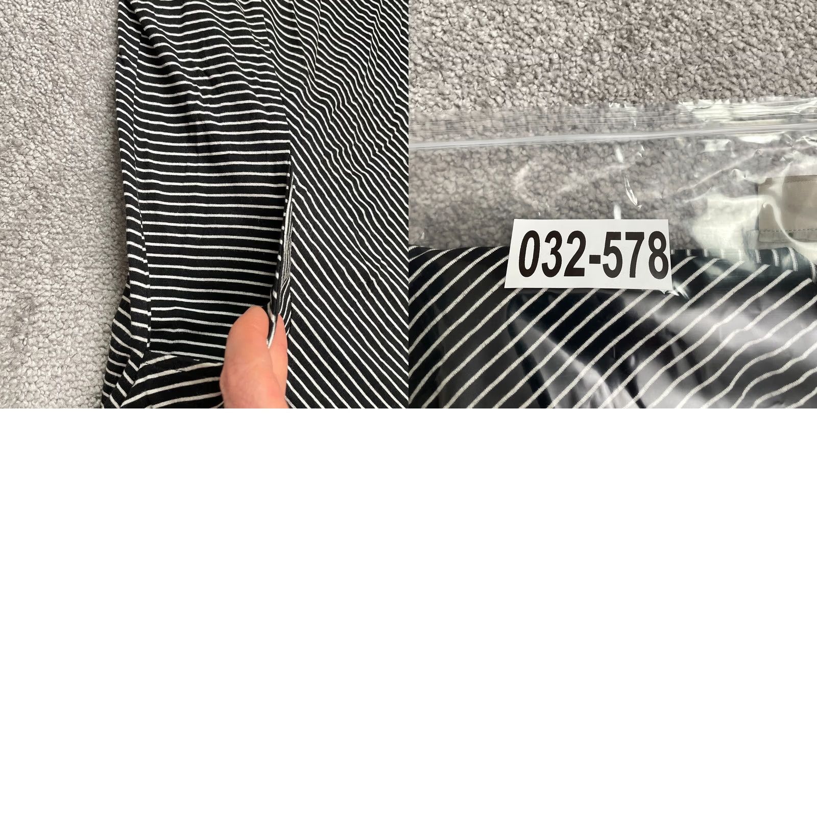 Vintage Chico's Shift T-Shirt Dress Womens 0 Black White Striped Long Sleeve Pockets Casual Shirt Dress Size XS / US 0-2 / IT 36-38 - 9 Thumbnail