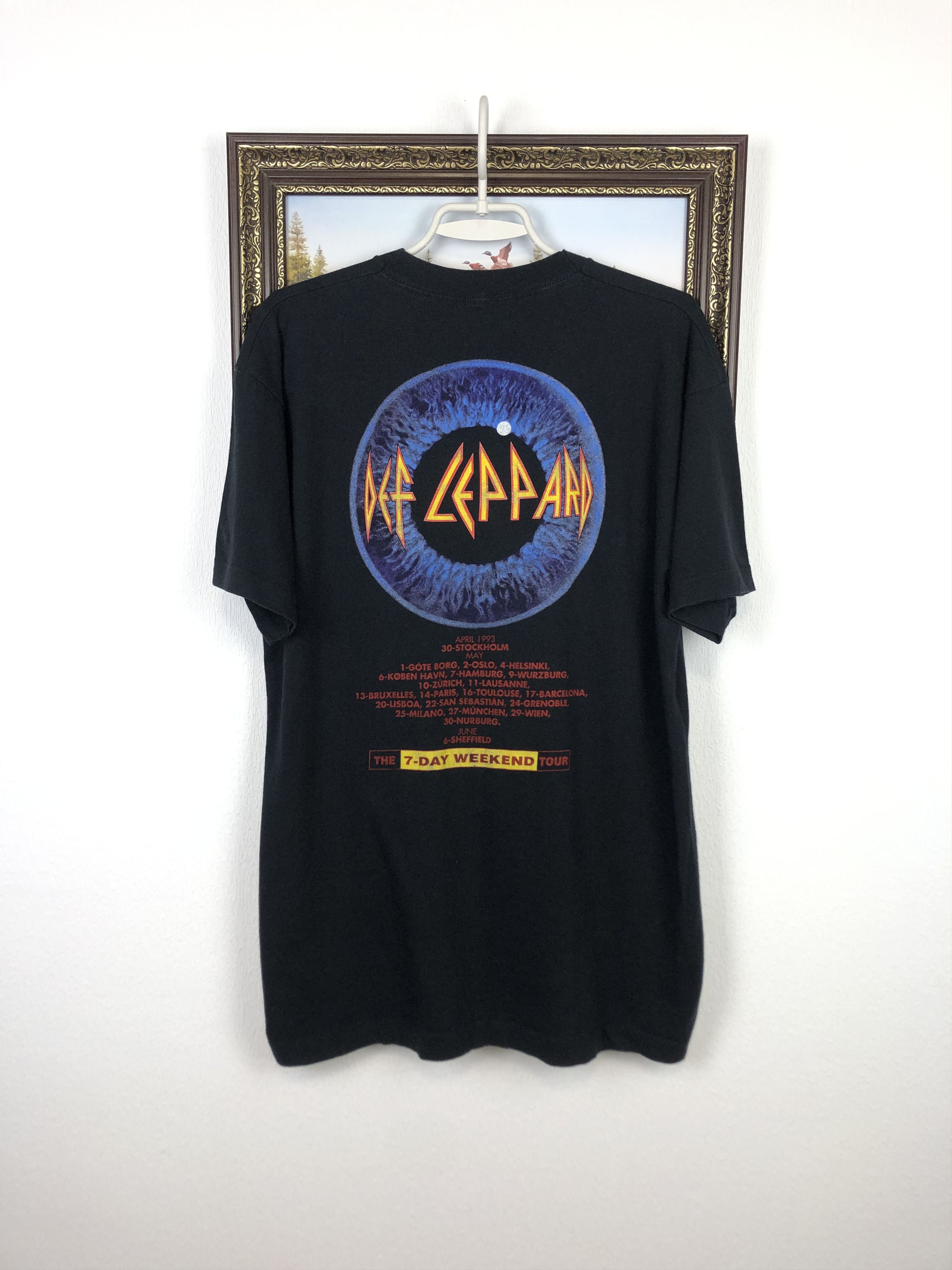 Vintage Def Leppard The 7-Day Weekend Tour Tee Band Shirt