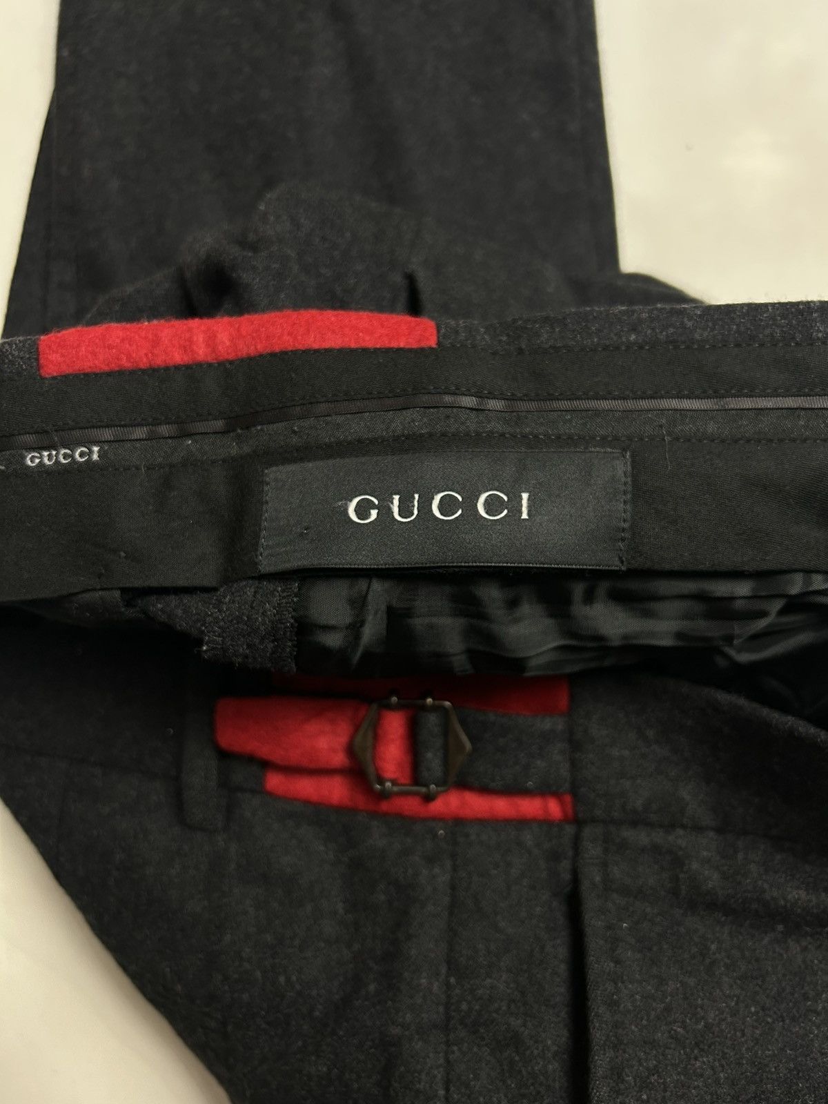 Gucci Gucci Belted Wool Trousers Size US 32 / EU 48 - 6 Thumbnail