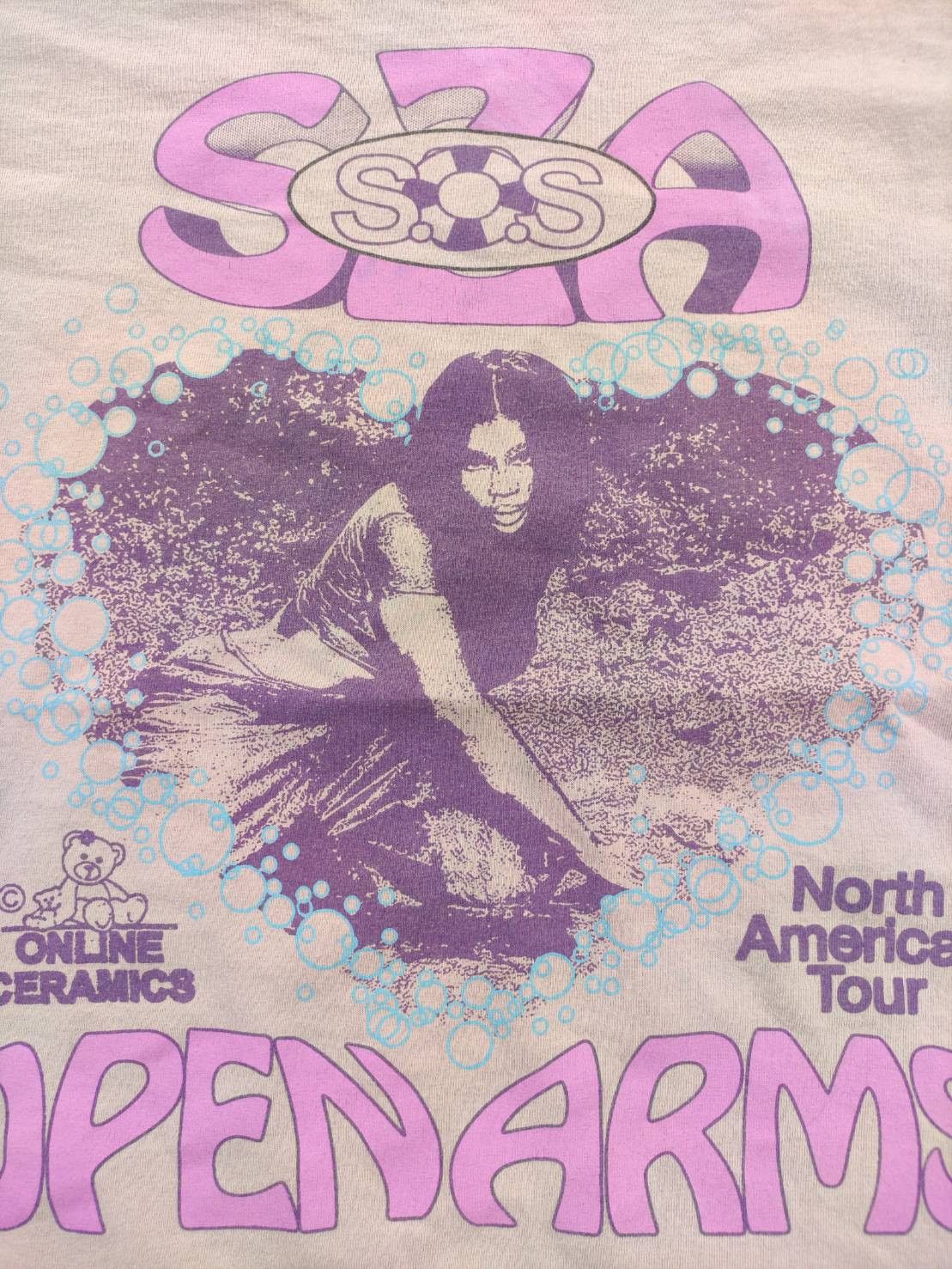 Online Ceramics SZA SOS Open Arms North American Tour T-Shirt Size US XL / EU 56 / 4 - 4 Thumbnail