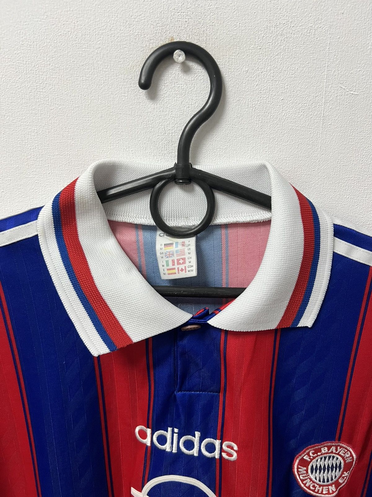 Adidas Adidas Bayern Munich 1995 1997 home soccer jersey football Size US M / EU 48-50 / 2 - 6 Thumbnail