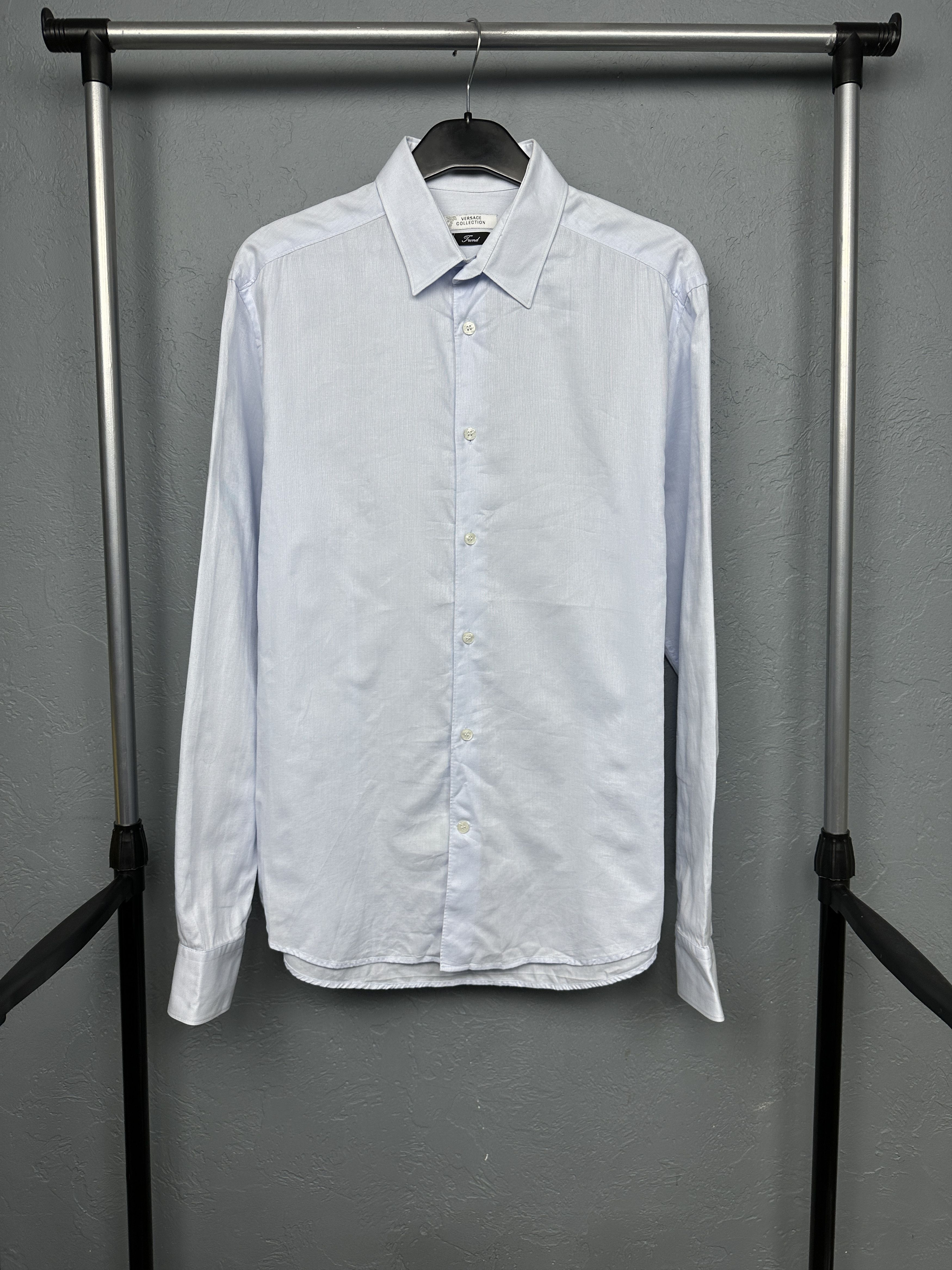 Versace Versace Collection Mens Long Sleeve Shirt Size US L / EU 52-54 / 3 - 1 Thumbnail