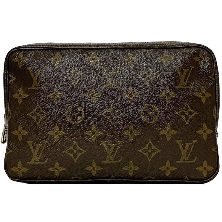 Louis Vuitton LOUIS VUITTON Clutch Bag Brown Cotton Size ONE SIZE - 1 Thumbnail