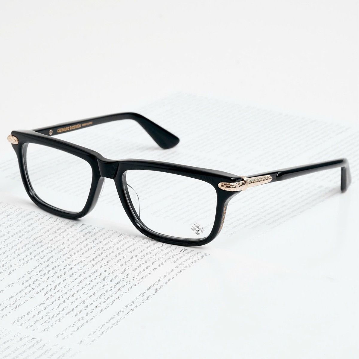 Chrome Hearts CHROME HEARTS LITTLE DINGER BLACK/ 18KGP GLASSES Size ONE SIZE - 2 Thumbnail