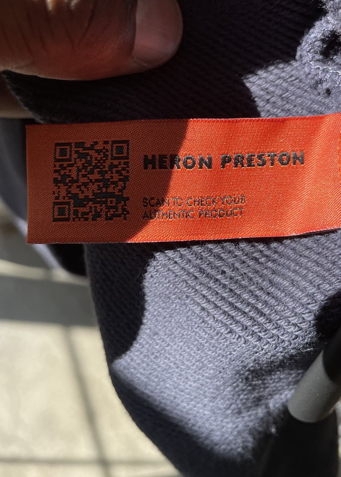 Heron Preston Heron Preston Navy Spray Sweatshirt Size US XL / EU 56 / 4 - 8 Thumbnail