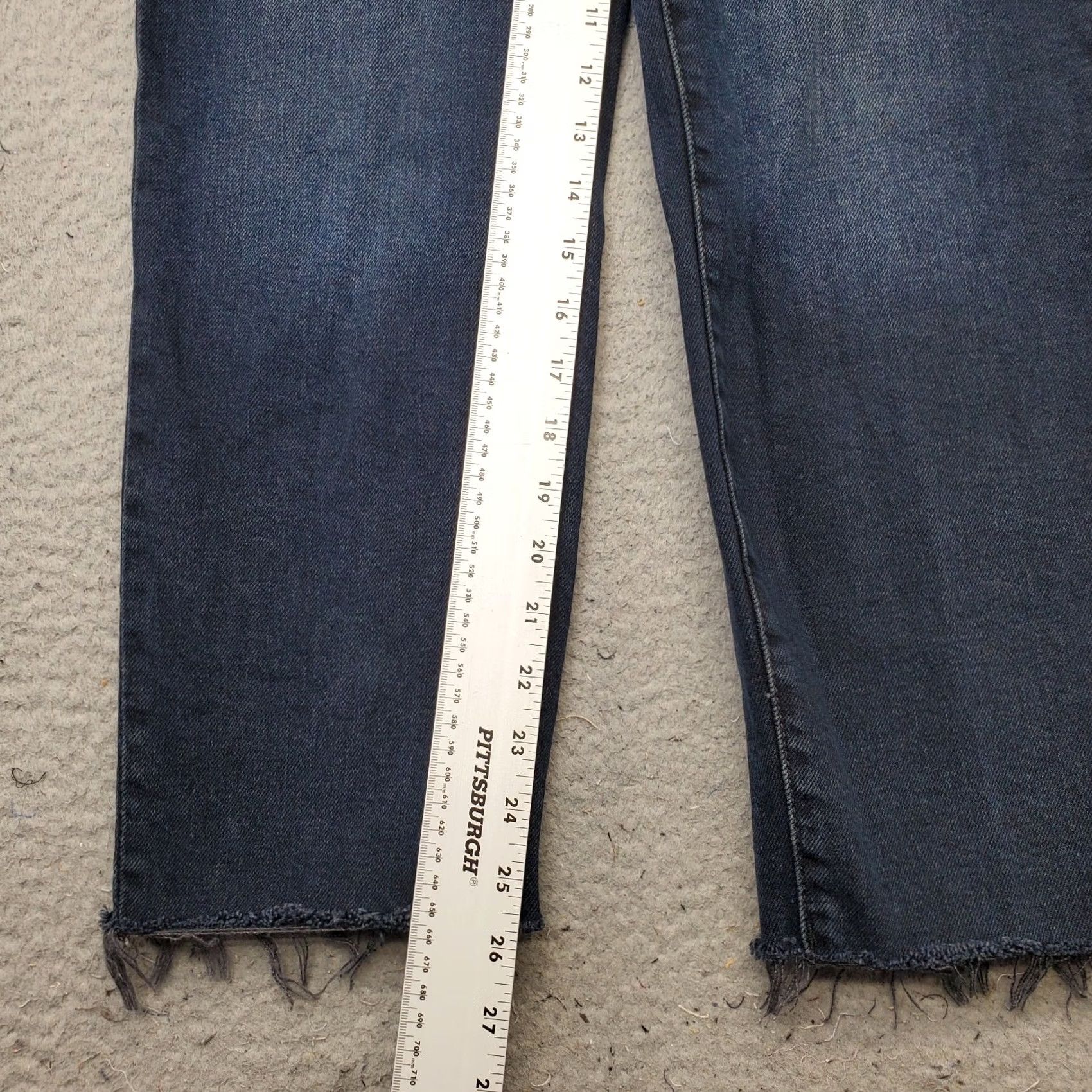 Banana Republic Banana Republic Womens Jeans 27 Blue Denim High Rise Stretch Button Fly Straight Denim Jeans for Women Size 27" / US 4 / IT 40 - 5 Thumbnail