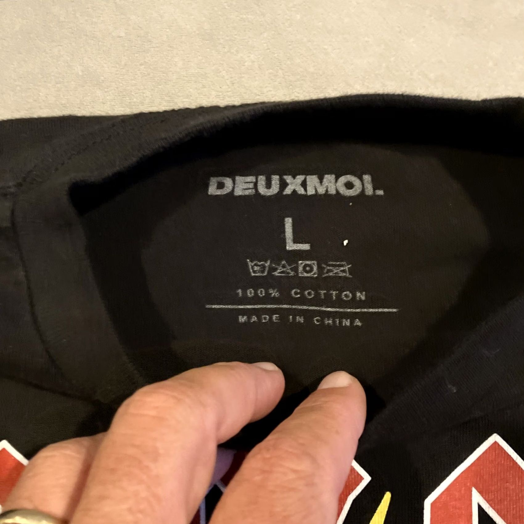 Vintage Deux Moi Shirt Mens L Black RARE Who Dine Together Tour Double Sided Men Size US L / EU 52-54 / 3 - 3 Thumbnail