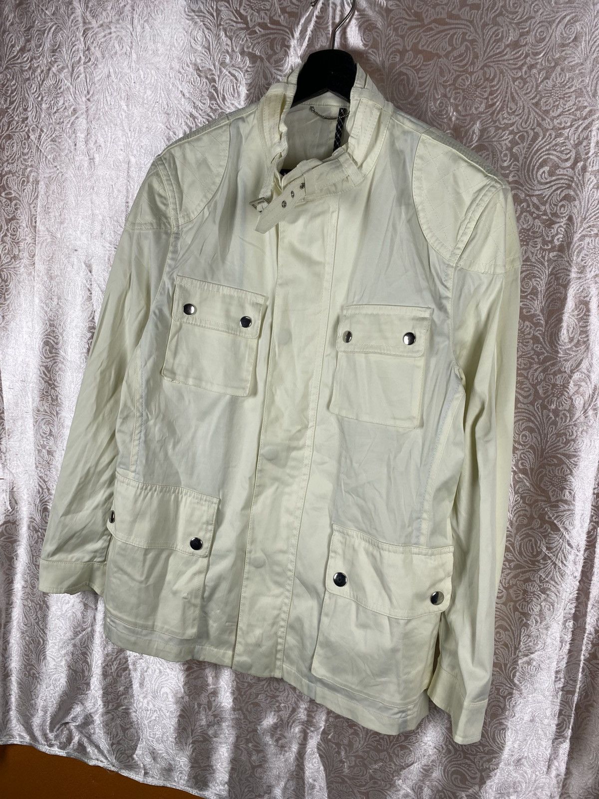 Japanese Brand Junmen Cream Utility Jacket Minimalist Japan Field Jacket Size L / US 10 / IT 46 - 4 Thumbnail