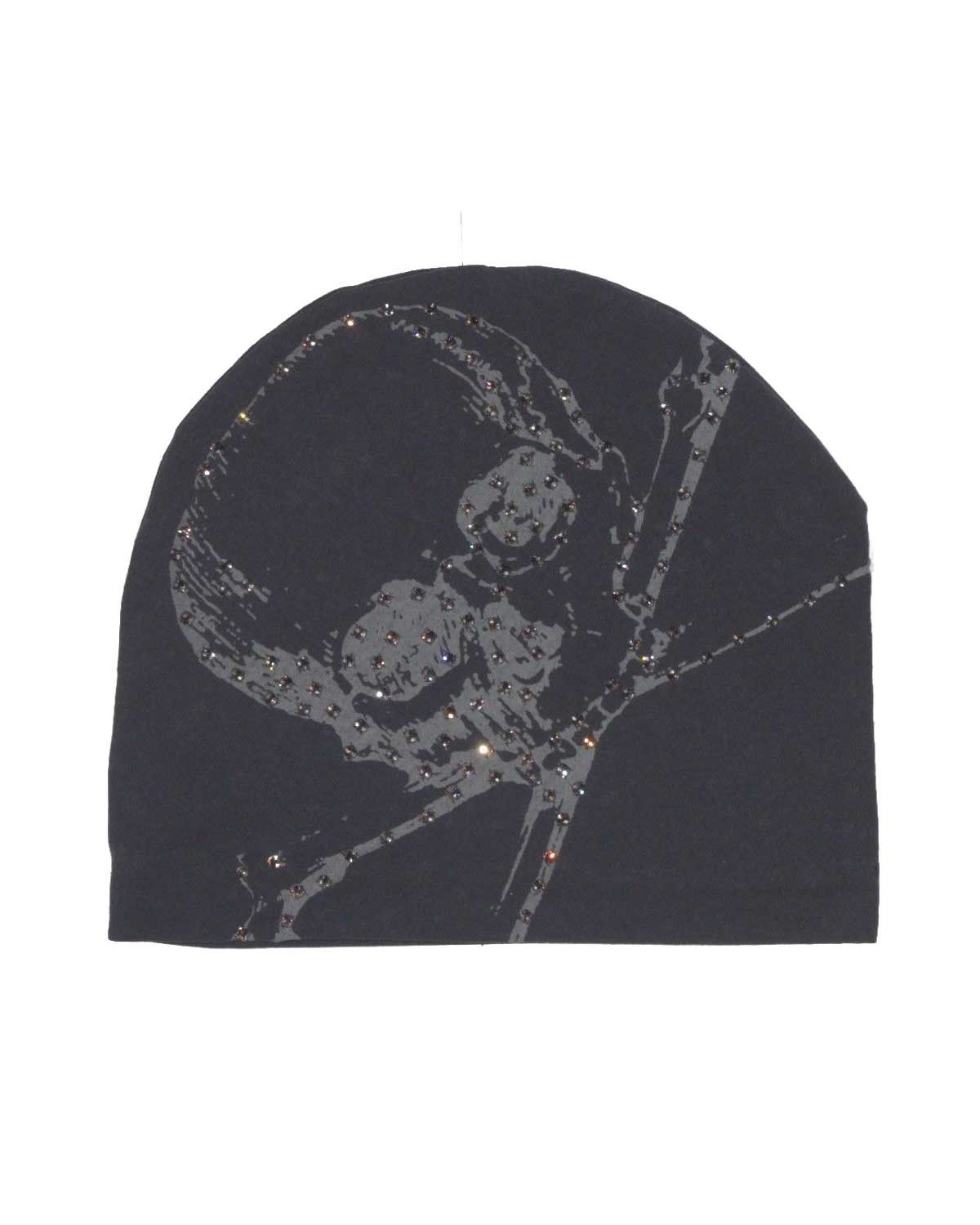 Hugo Boss Bossi Vintage Rhinestone Beanie Black Size ONE SIZE - 1 Thumbnail