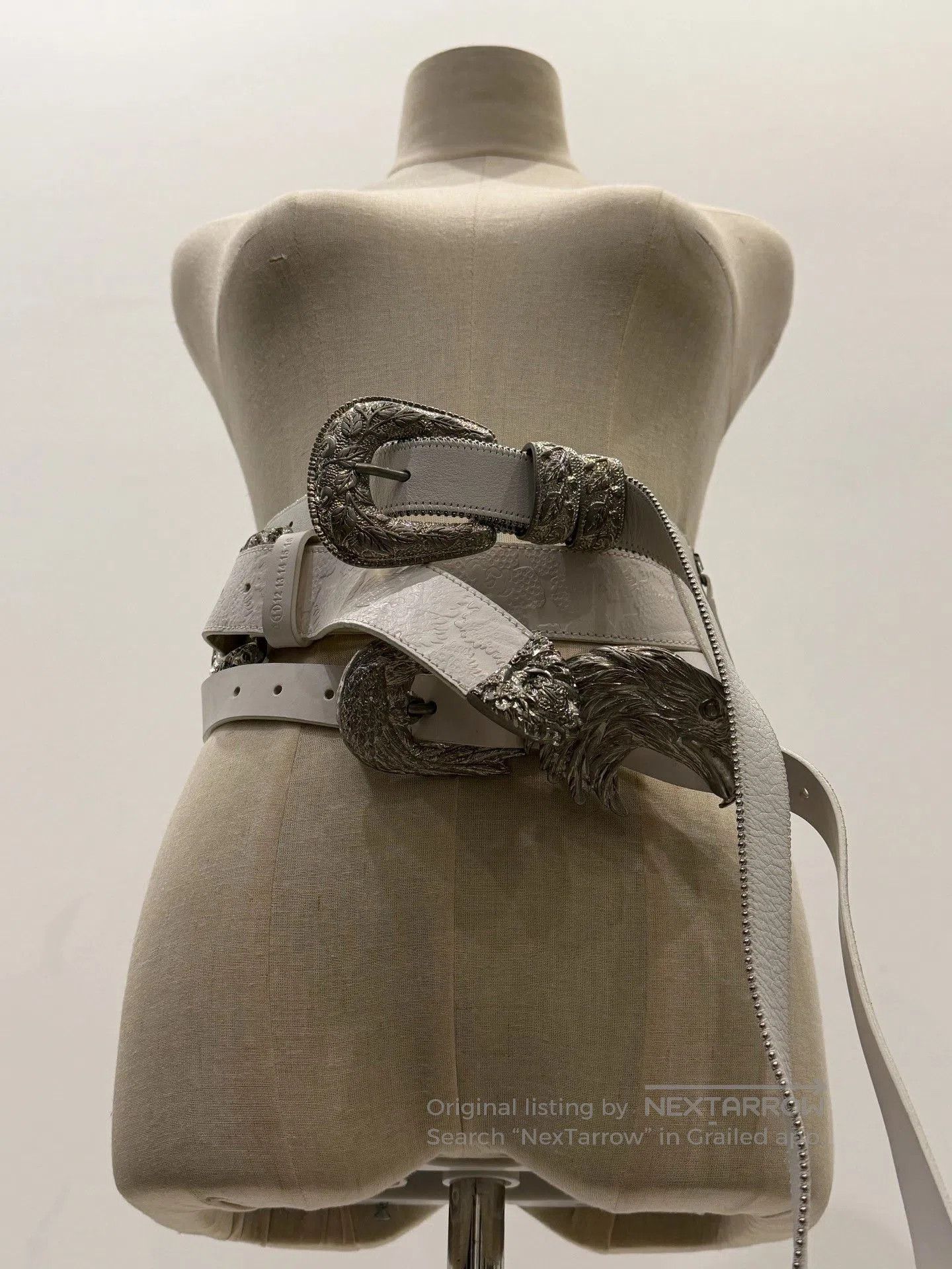 Maison Margiela Maison Margiela Eagle Carved Belt. Size ONE SIZE - 2 Thumbnail