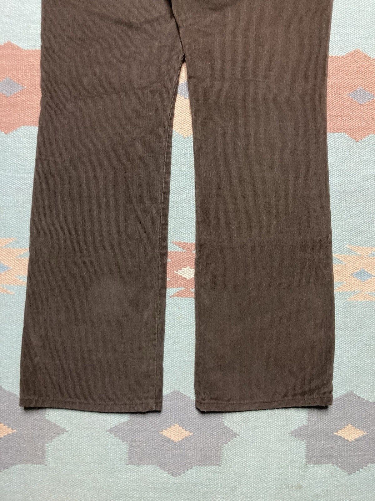 Vintage 1970s corduroy pants bootcut flare Montgomery Ward 20 31x31 Size 31" - 2 Thumbnail