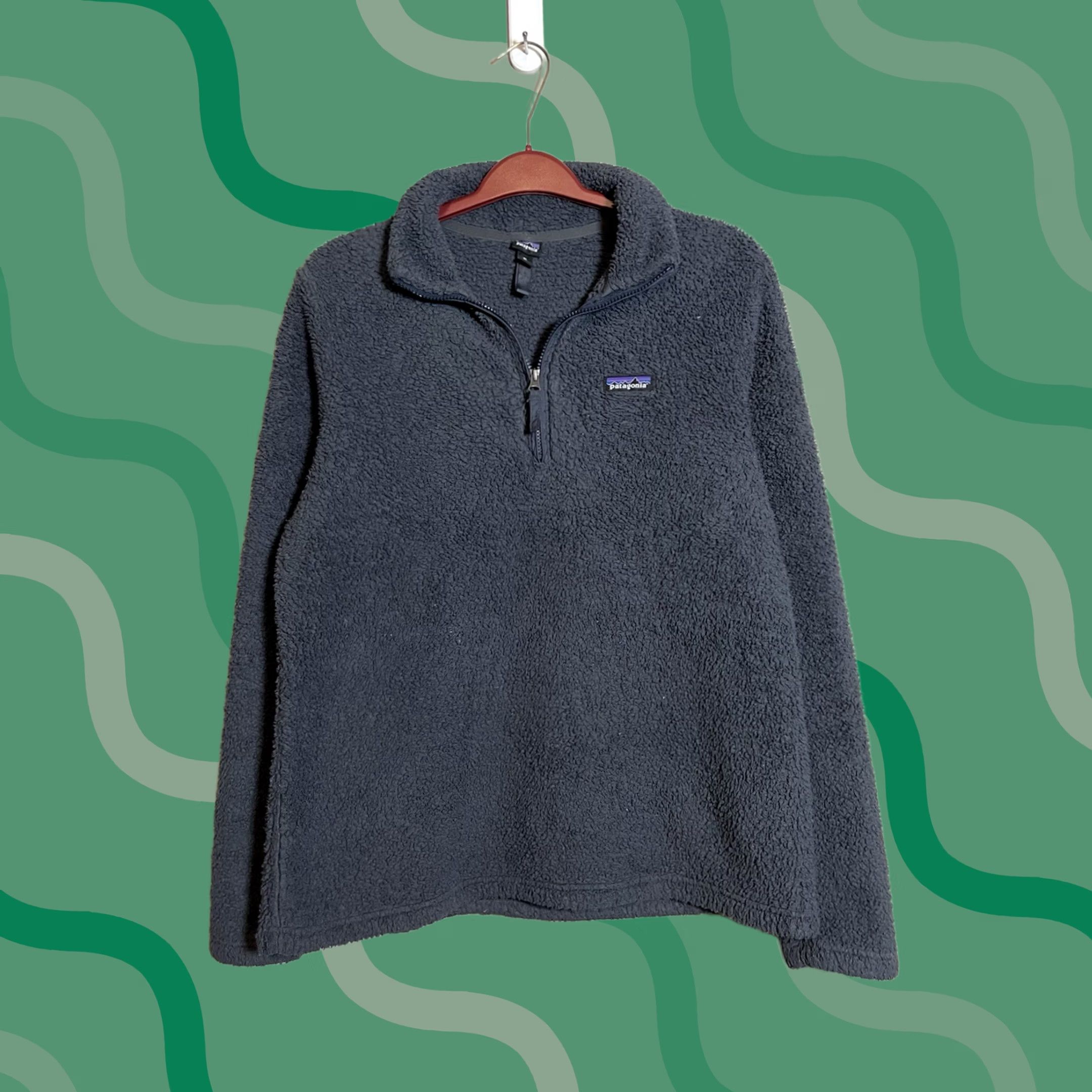 Patagonia Patagonia Sweater Women’s XL Gray 1/4 Zip Pullover Fleece Mock Neck Logo Winter Outdoor Gear Mens Womens? Size XL / US 12-14 / IT 48-50 - 1 Thumbnail