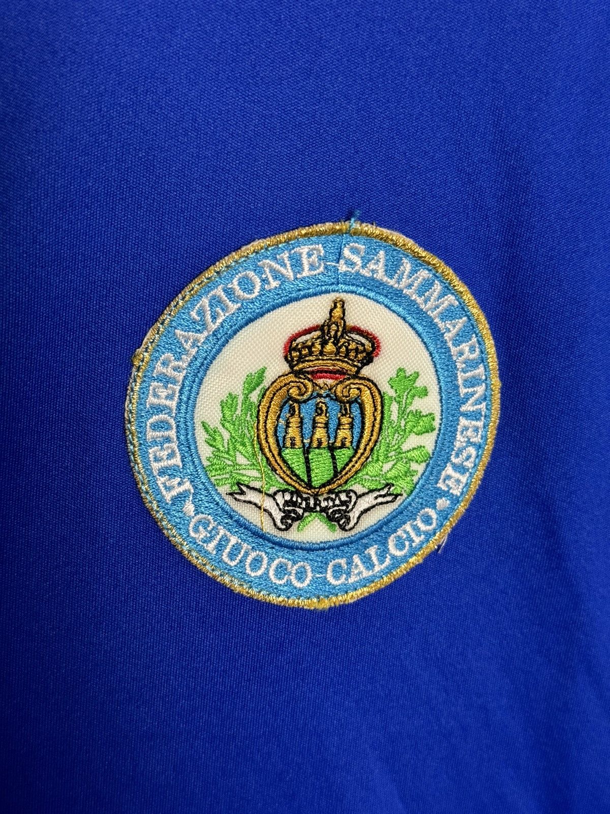 Adidas San Marino 10/12 Home Match Worn Football Long Sleeve Shirt Size US L / EU 52-54 / 3 - 4 Thumbnail