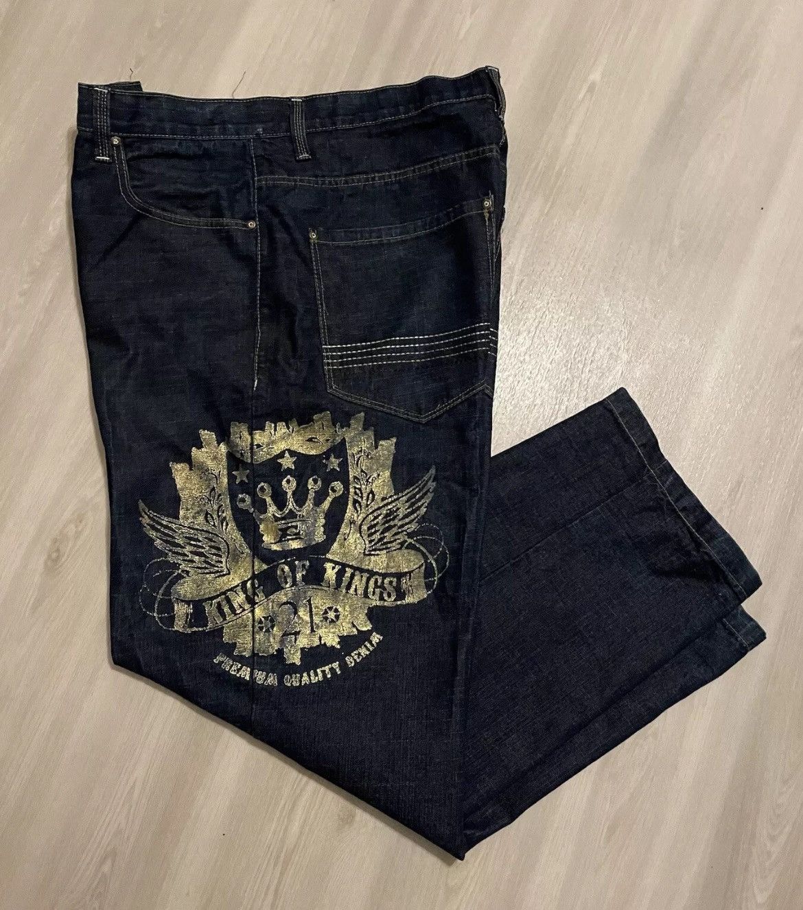 Southpole × Vintage Vintage Y2K SOUTHPOLE KING OF KINGS Baggy RN82628 Sz 40 Size US 40 / EU 56 - 2 Thumbnail