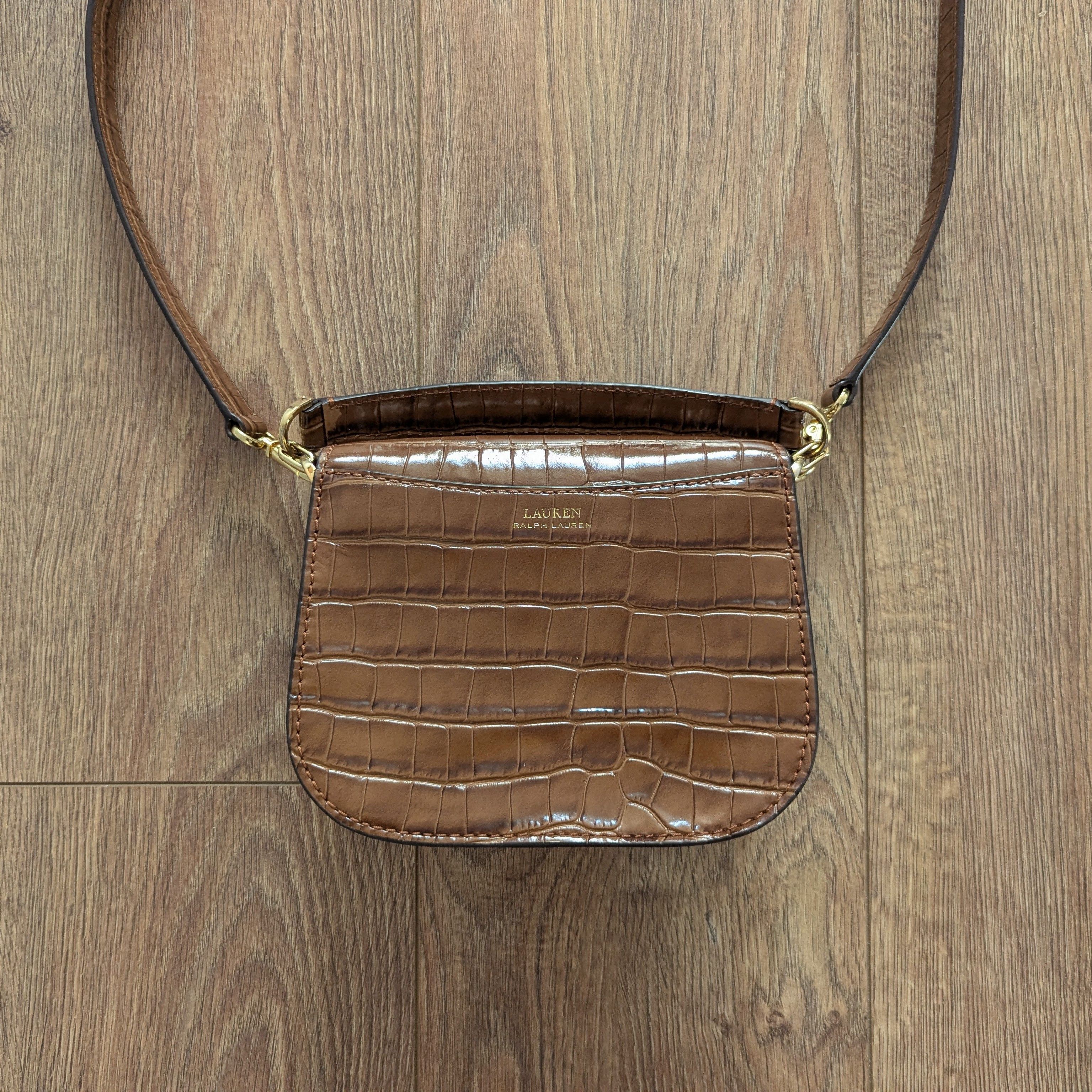 Lauren Ralph Lauren × Leather LAUREN RALPH LAUREN Addie Cross Body Bag Cow Leather Luxury Size ONE SIZE - 20 Thumbnail