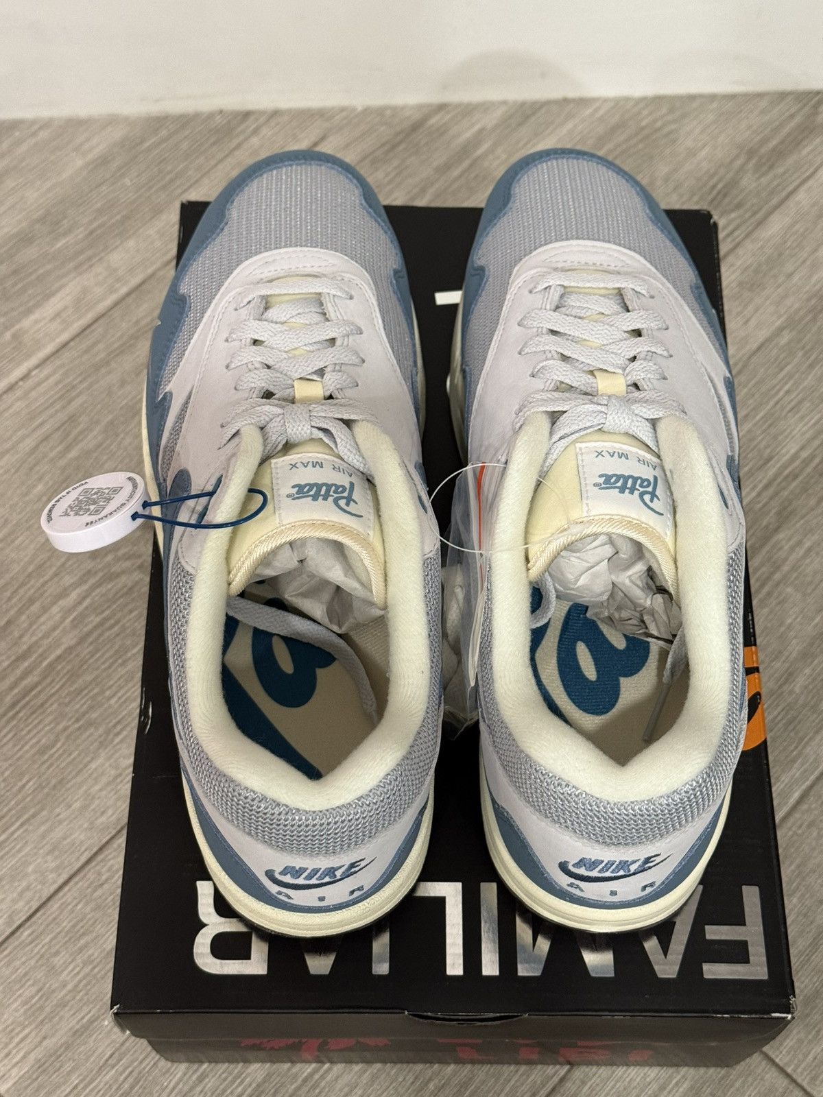 Nike × Patta Patta Nike Air Max 1 Noise Aqua Silver Pure Platinum Sz 12 Size US 12 / EU 45 - 6 Thumbnail