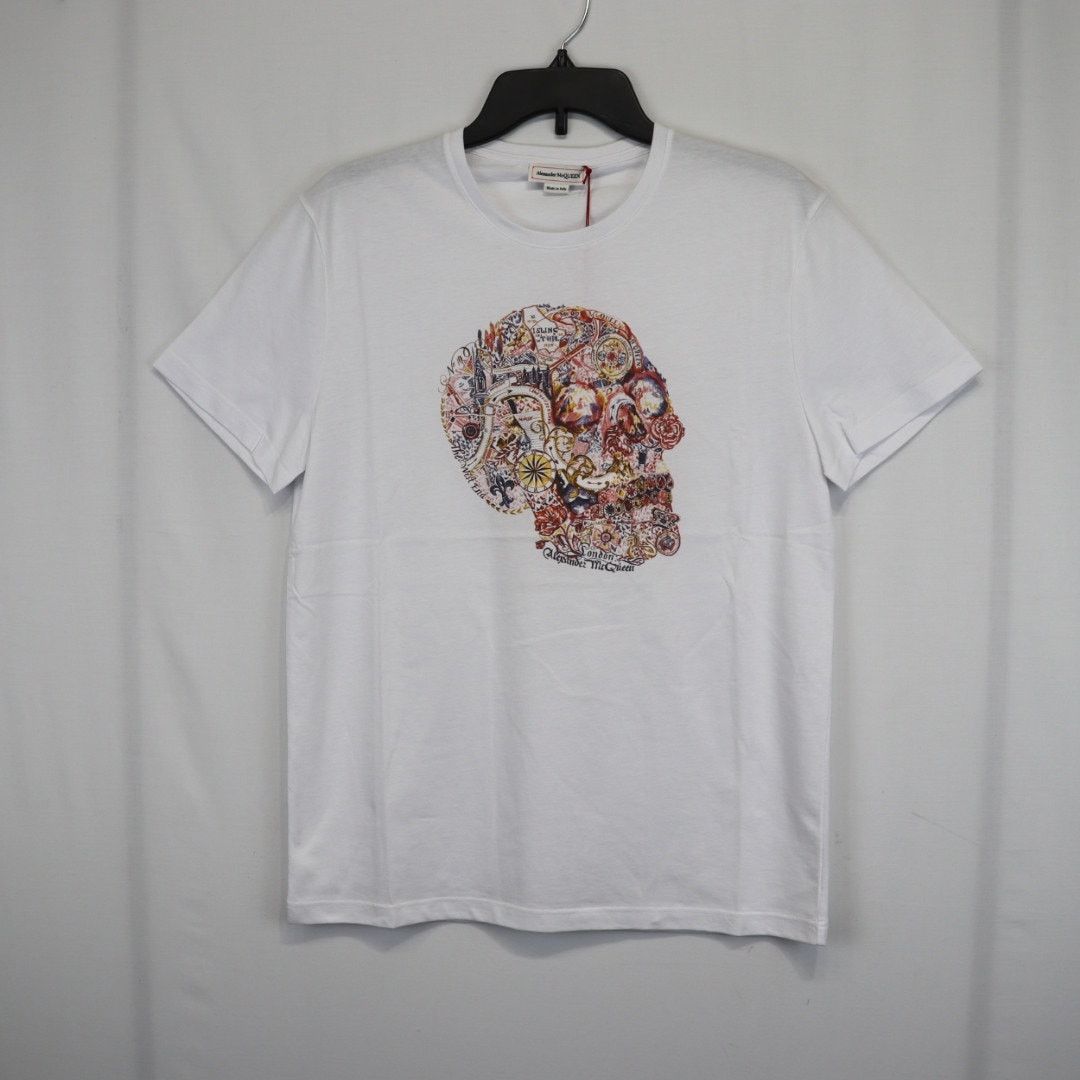 Alexander McQueen o1rshd1 ***Defective / T-Shirt in White Size US S / EU 44-46 / 1 - 2 Thumbnail