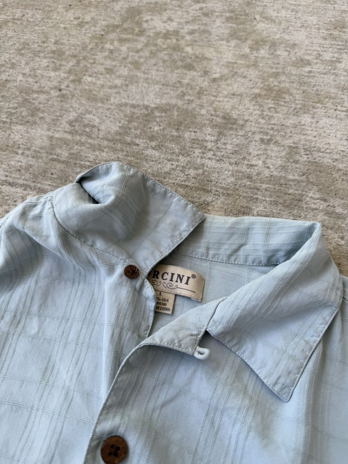 Other Silk Camp Collar Button Up Short Sleeve Shirt Size US L / EU 52-54 / 3 - 5 Thumbnail