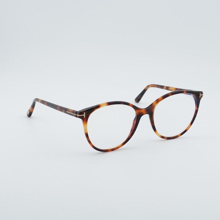Tom Ford Tom Ford FT5742-B 053 Eyeglasses Havana 53mm Round Frame Size ONE SIZE - 1 Thumbnail