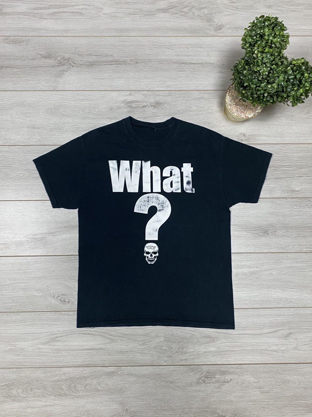 WWF Vintage WWF STONE COLD What Wrestling Skull Tee Shirt Size US L / EU 52-54 / 3 - 2 Thumbnail
